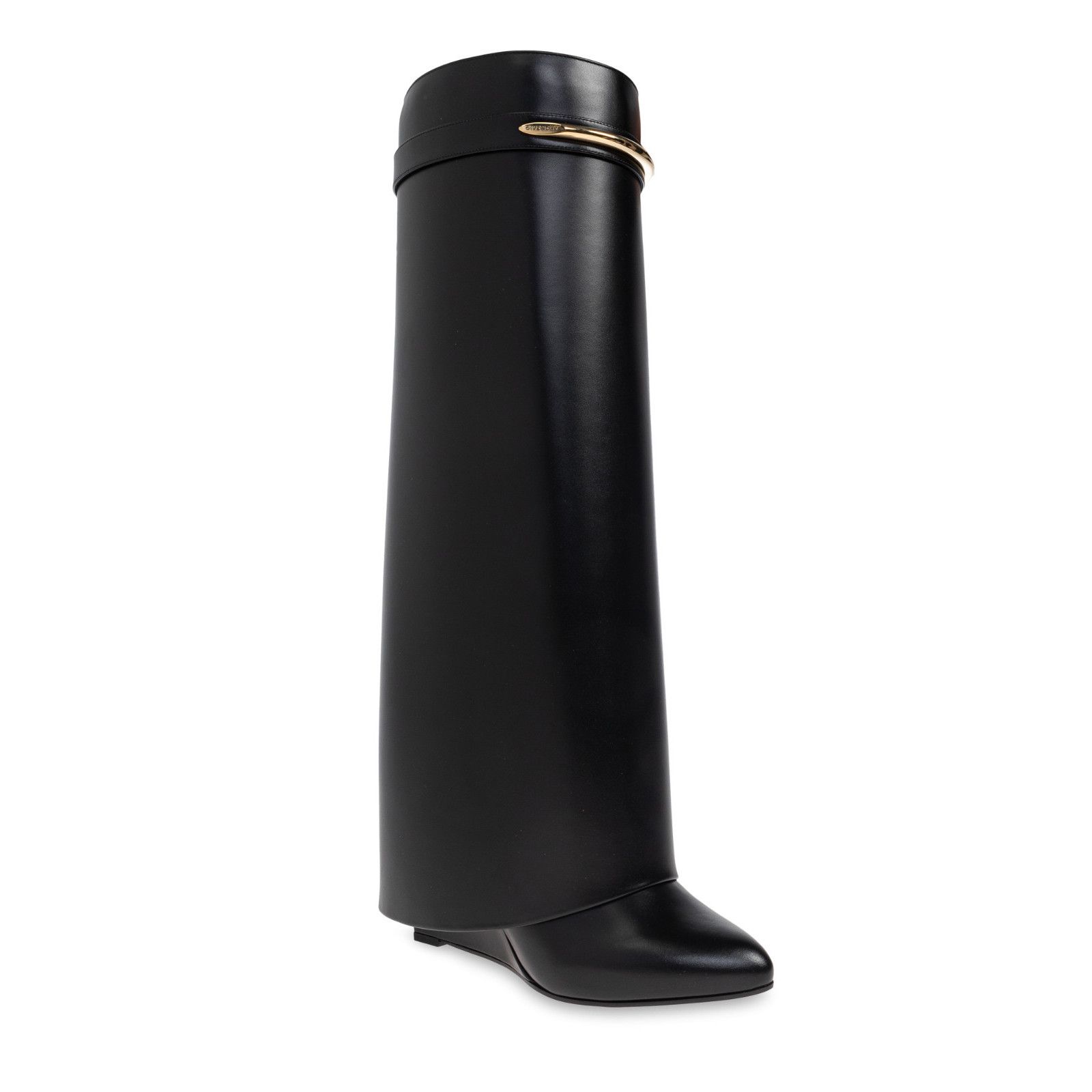 Givenchy GIVENCHY Shark Black Leather 100mm Heel Boots New & Authenti Size US 10 / IT 40 - 2 Thumbnail