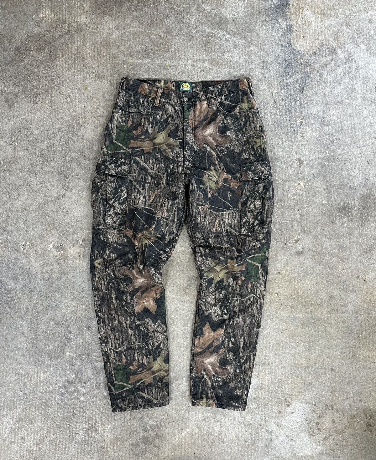 Cabelas × Vintage Crazy Y2K 00s Cabela’s Mossy Oak Camouflage Quilted Pants Size US 36 / EU 52 - 1 Thumbnail