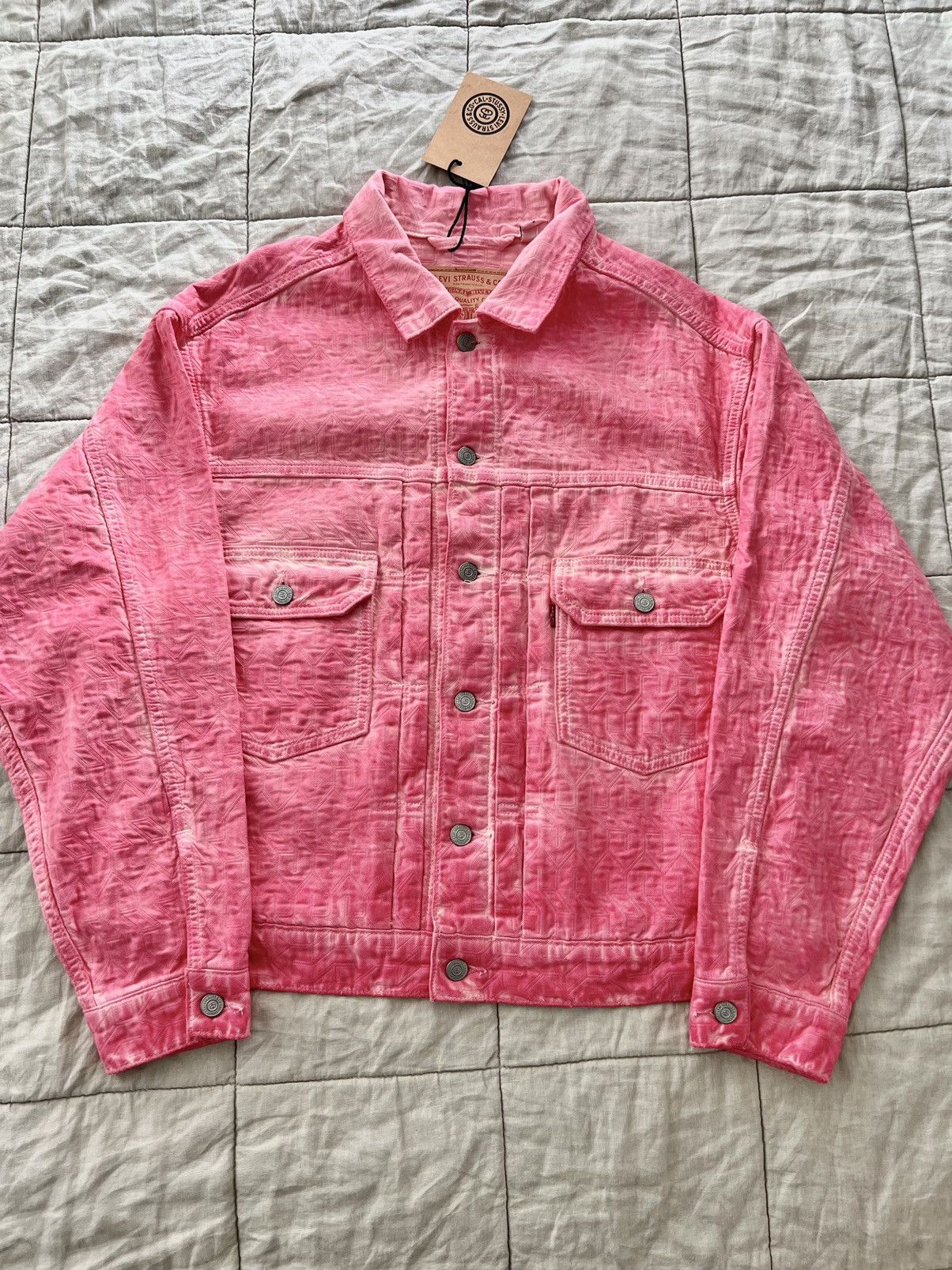 Levi's × Stussy × Vintage Stussy x Levi's Jacquard Trucker