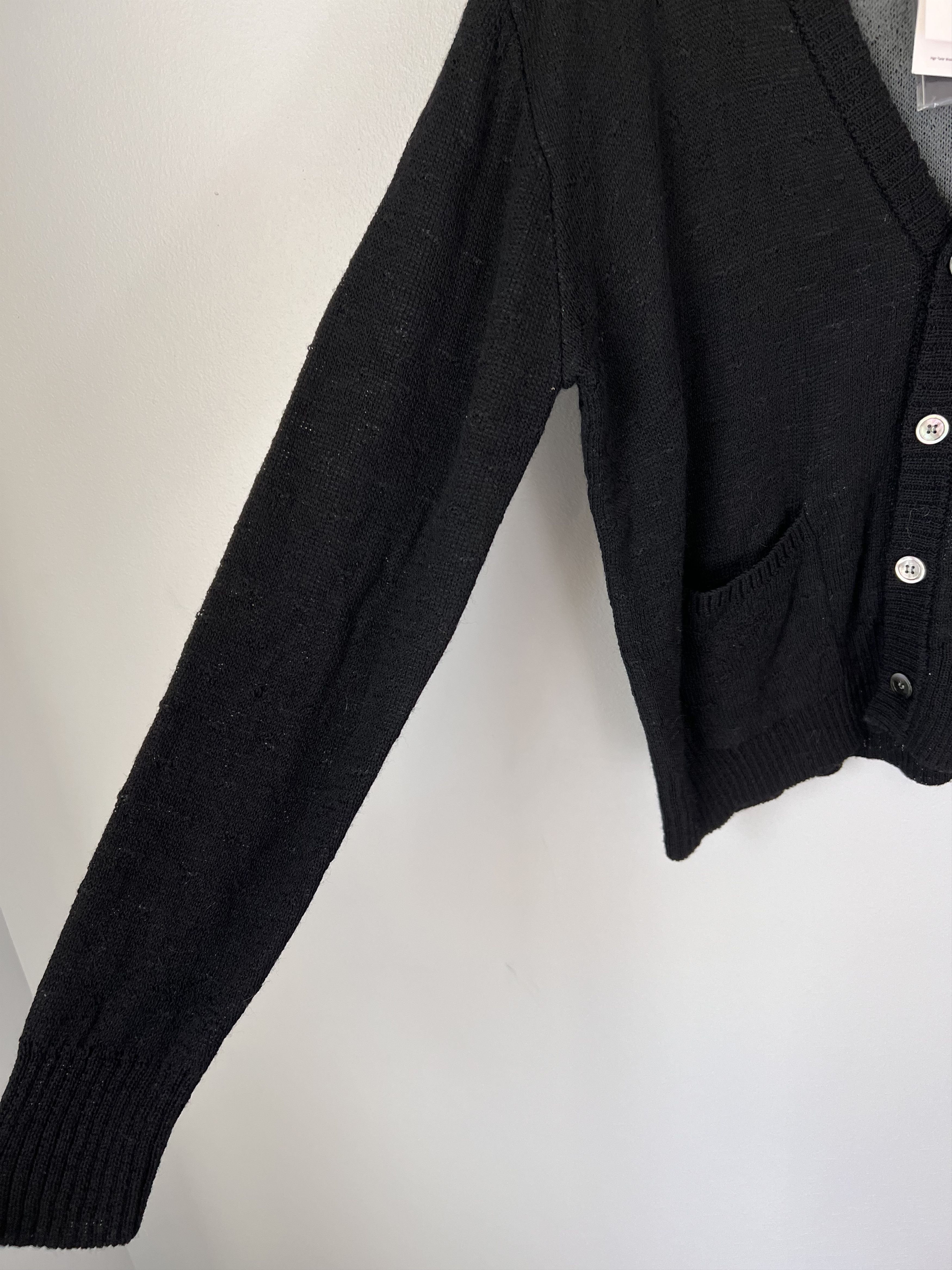 John Elliott John Elliott High Twist Wool Cardigan in Black Size US S / EU 44-46 / 1 - 4 Thumbnail