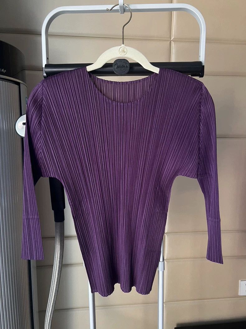issey miyake size:3 Purple coat 2506-Nextarrow