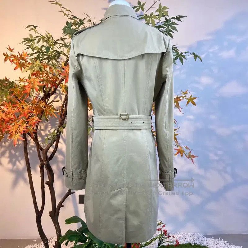 Burberry Burberry Khaki Cotton Women's Trench Coat. Size S / US 4 / IT 40 - 2 Thumbnail