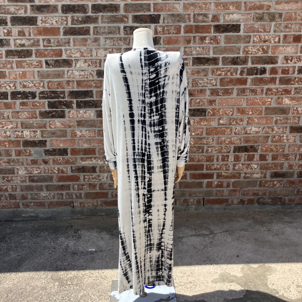 Other Renee C. Black and White Sheath Dress with Bishop Sleeves Size XL / US 12-14 / IT 48-50 - 5 Thumbnail