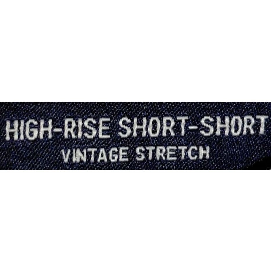 Denime HOLLISTER CALIFORNIA Short High-Rise Denim Women W25 Blue Floral Distressed Button 100% Cotton Stretch Shorts Womens Size 42" / US 20 - 6 Thumbnail