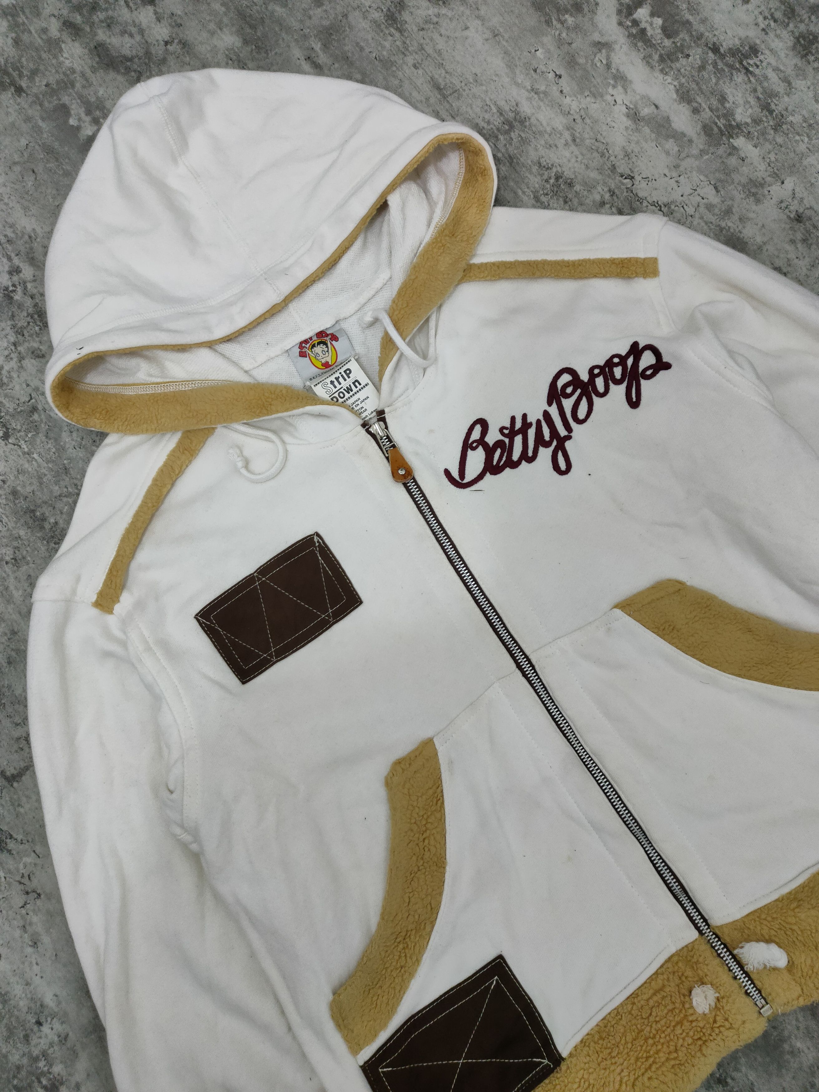 Cartoon Network × Japanese Brand × Vintage Vintage Betty Boop by Fleischer Studio Inc Zip hoodie Size US L / EU 52-54 / 3 - 8 Thumbnail