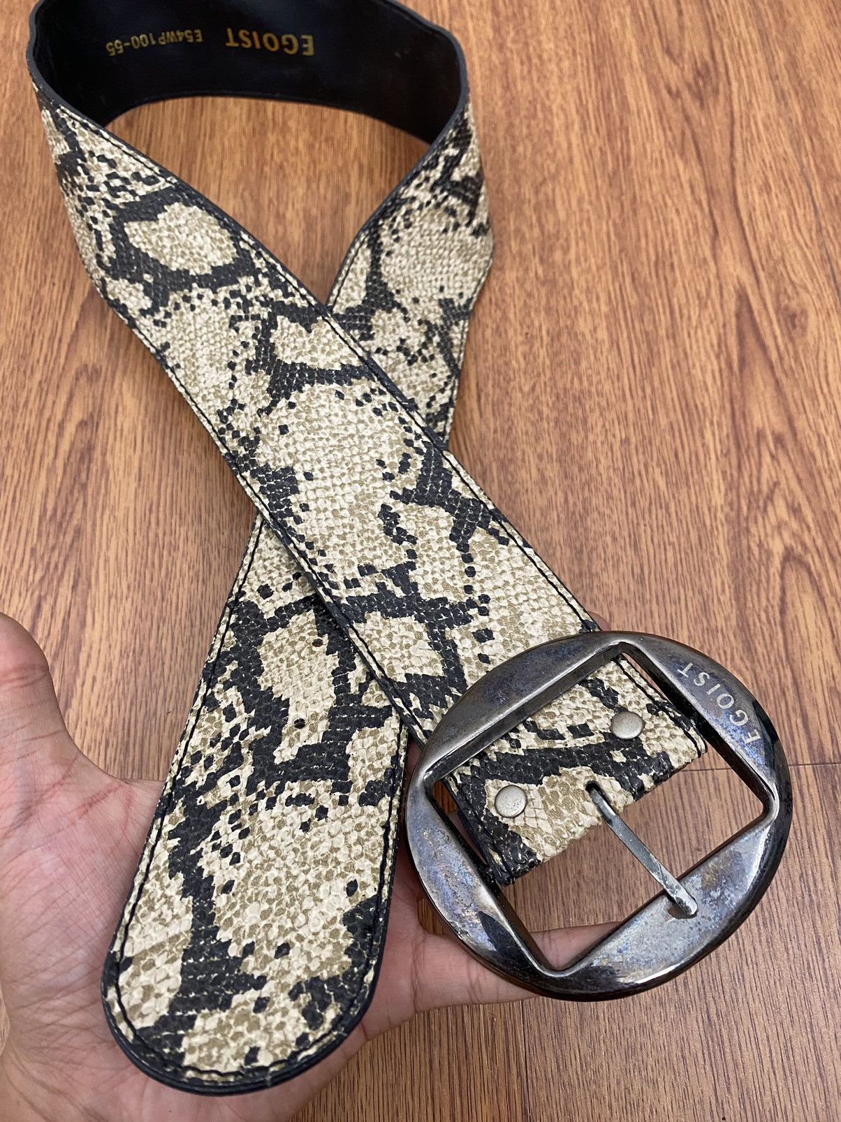 If Six Was Nine Egoist snakeskin leather belt Size ONE SIZE - 3 Thumbnail