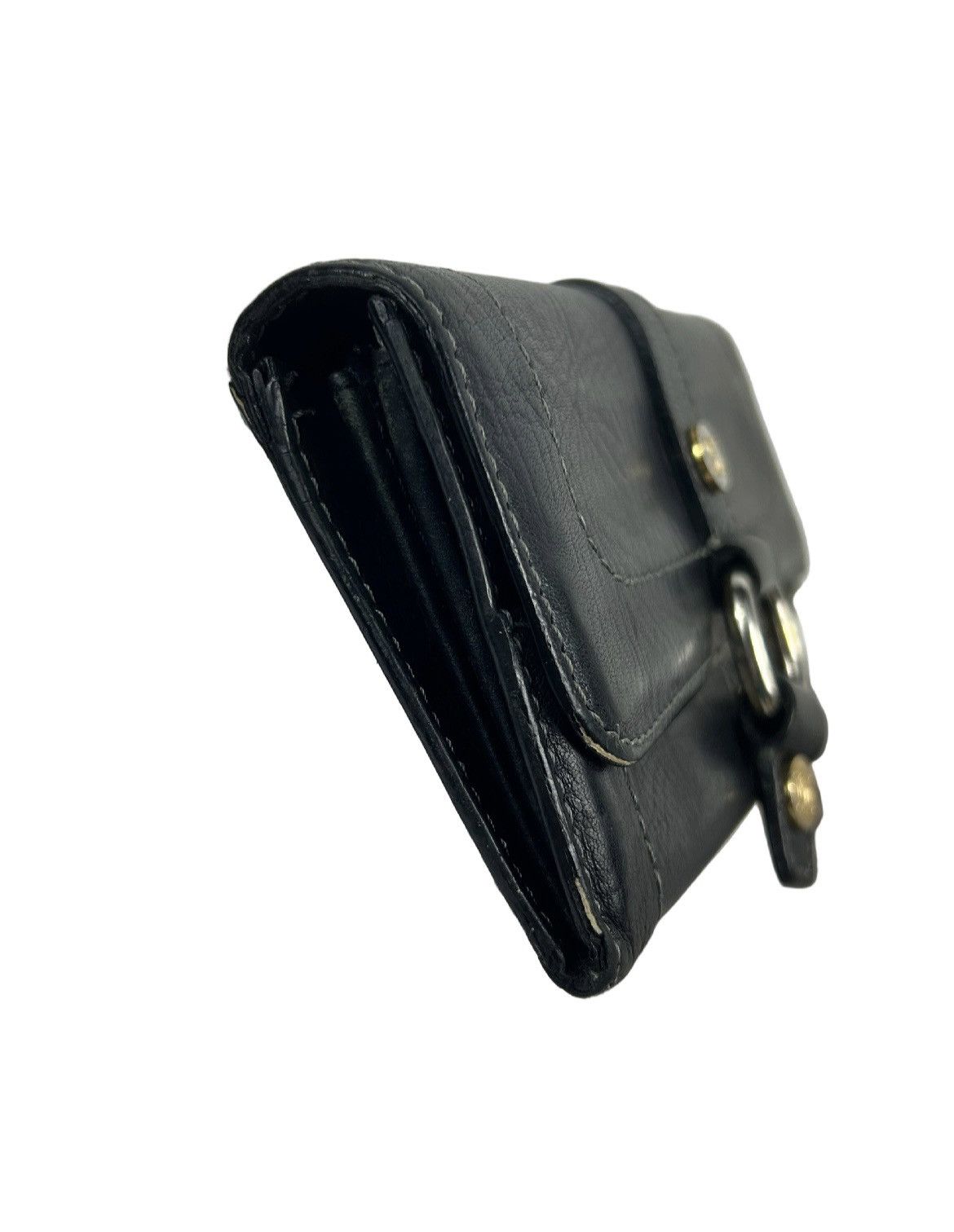 Celine Celine Black Leather Long Wallet Size ONE SIZE - 5 Thumbnail