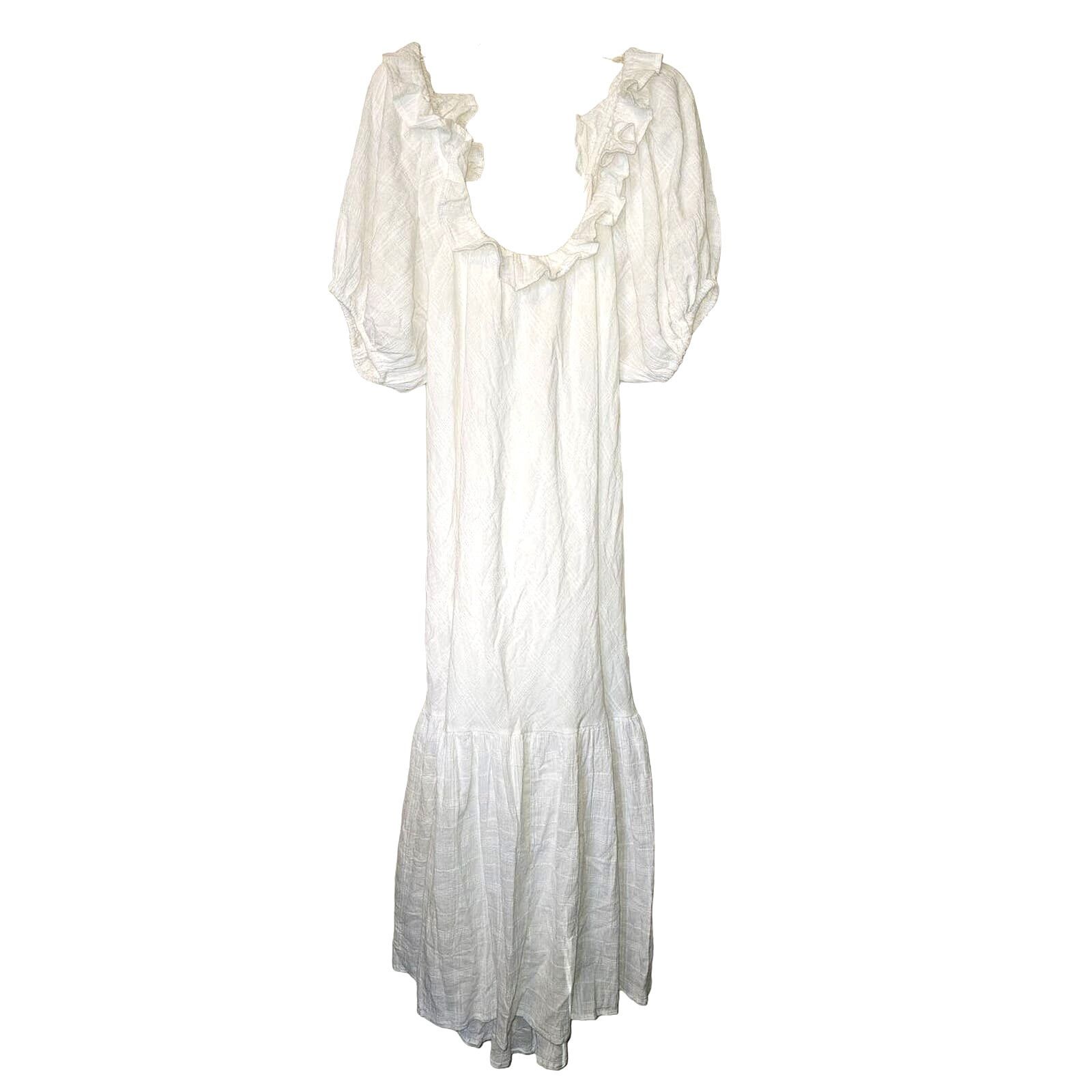 Free People New Free People Kaylyn Midi Dress Free-est $108 SMALL Ivory Size S / US 4 / IT 40 - 5 Thumbnail