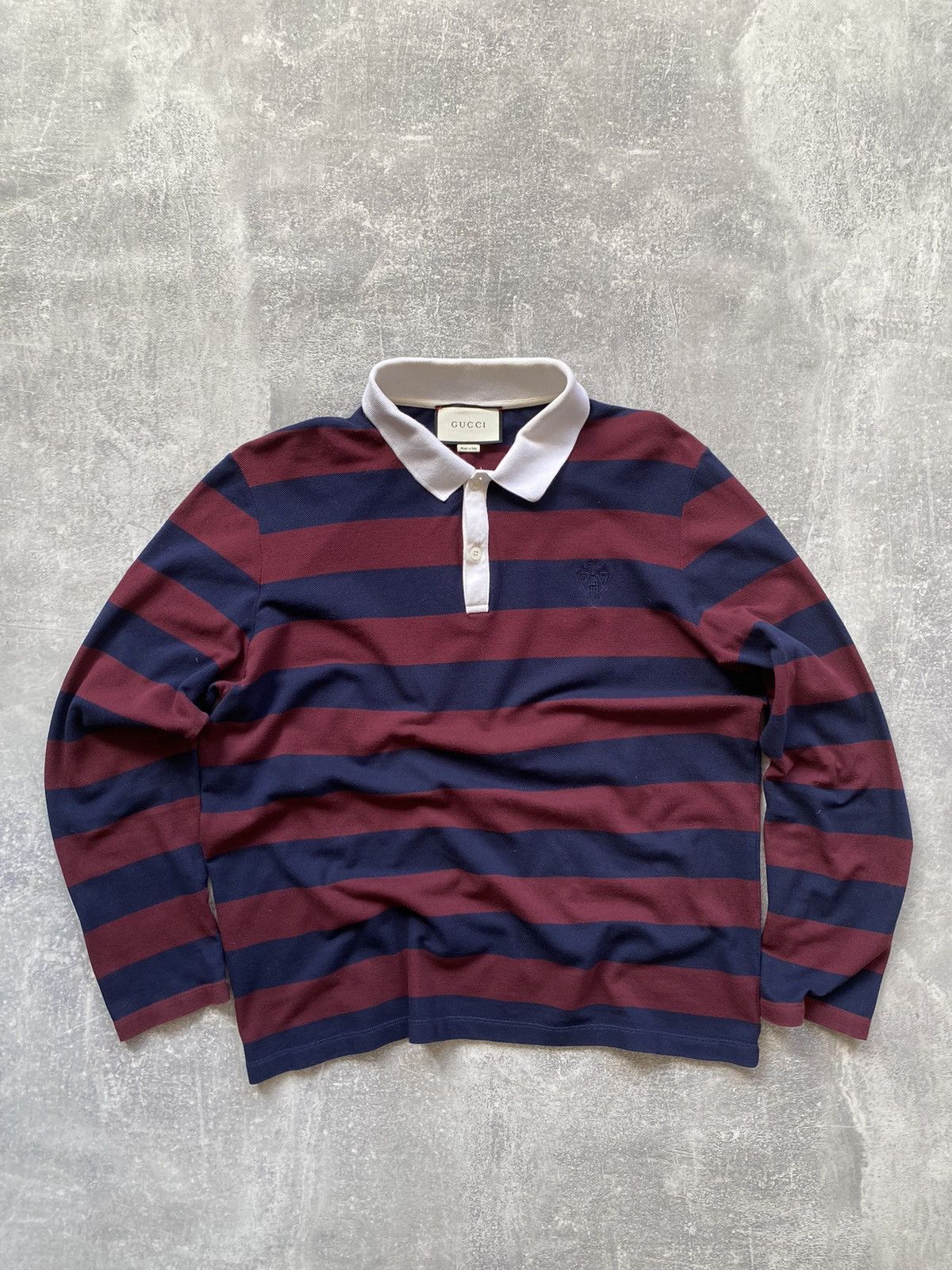 Gucci Gucci Polo Striped Long Sleeve Size XXL / US 16-18 / IT 52-54 - 1 Thumbnail