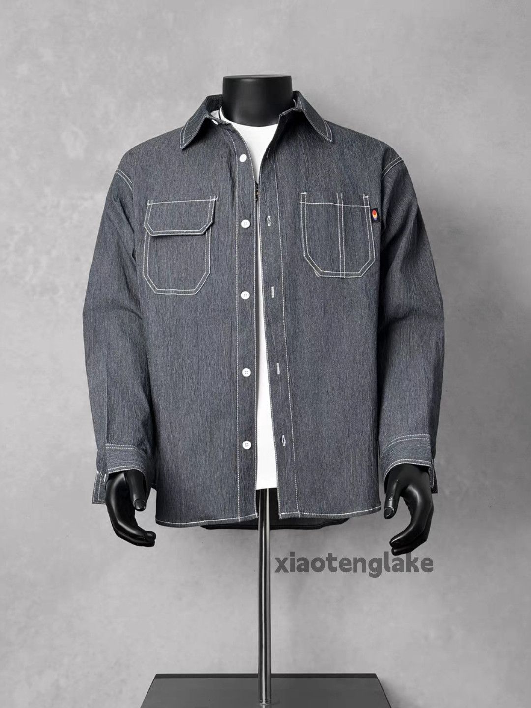 Vintage Unisex outdoor utility loose denim cleanfit cargo shirt Size US XXL / EU 58 / 5 - 1 Thumbnail