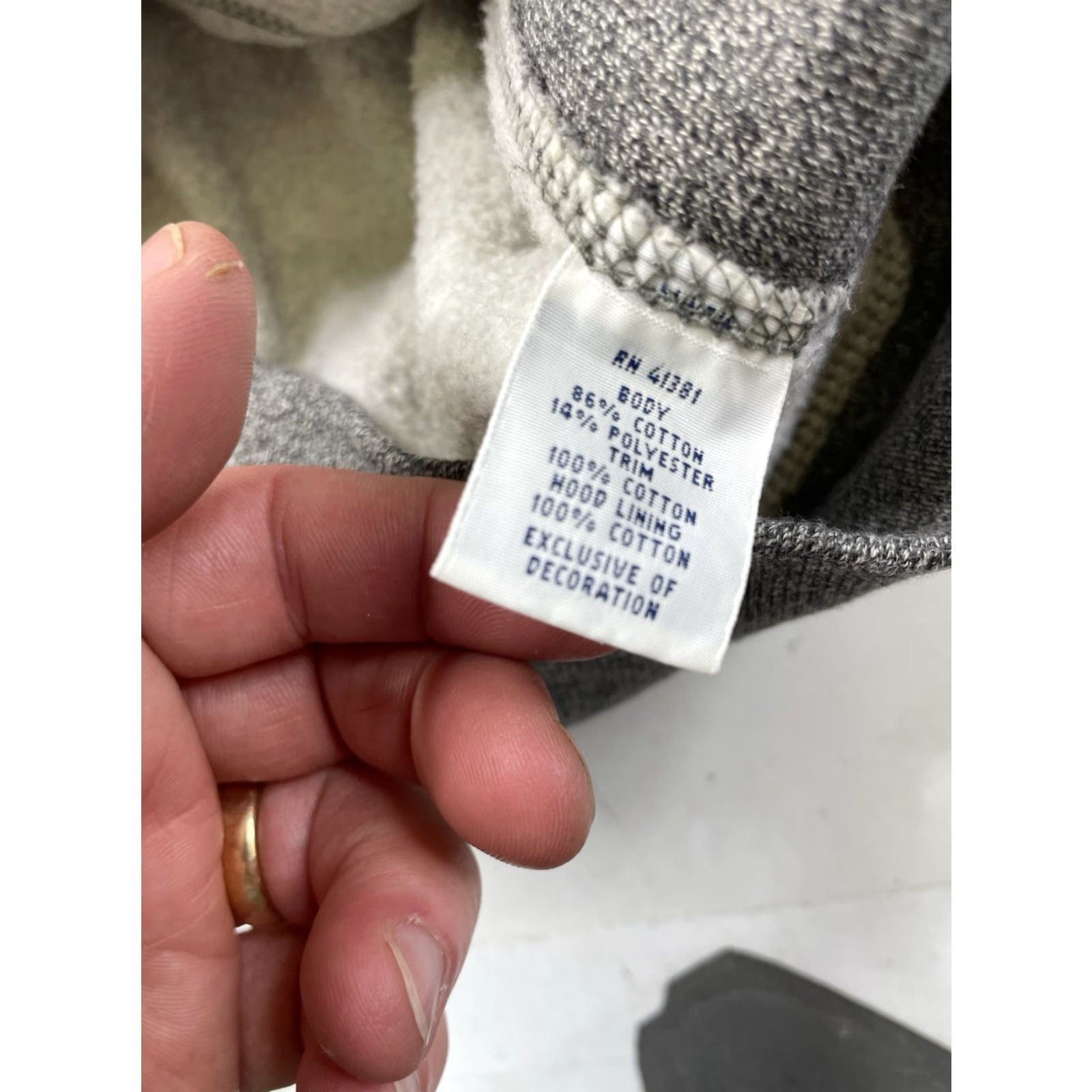 Polo Ralph Lauren Polo Ralph Lauren Hoodie Men XL Full Zip Fleece Gray Cotton Blend Hooded Pockets Drawstring Size US XL / EU 56 / 4 - 7 Thumbnail