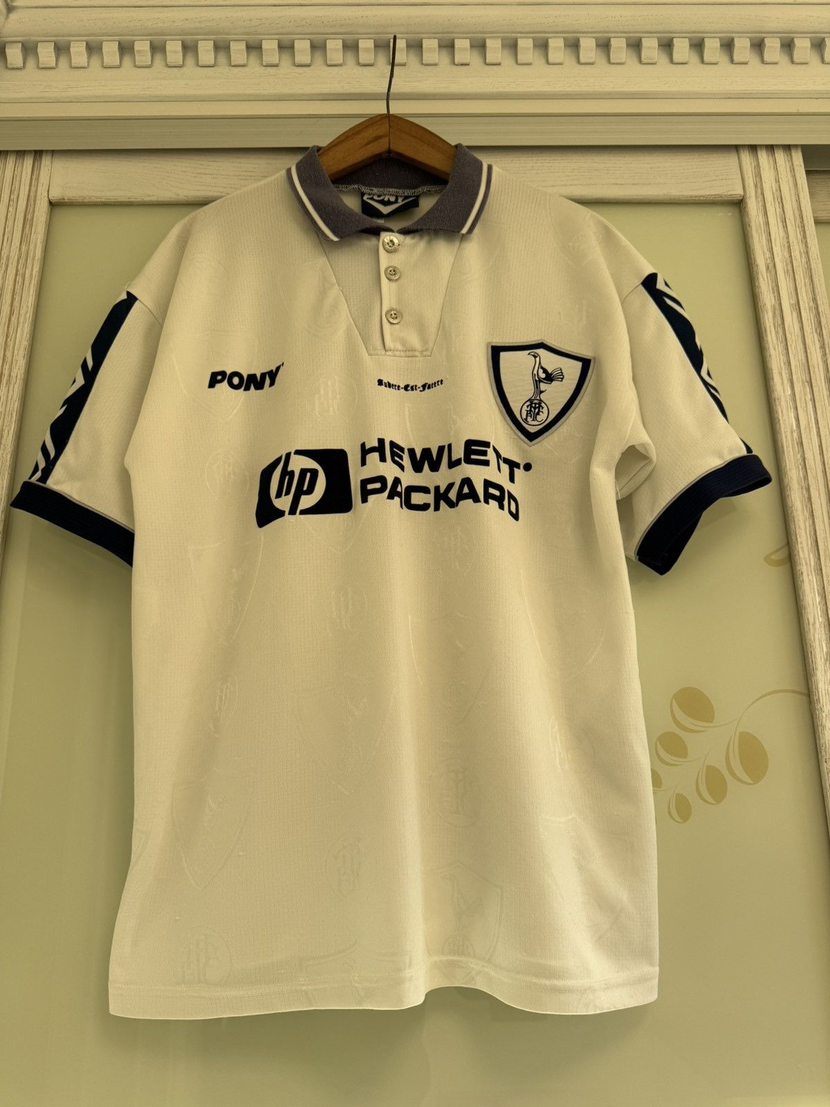 PONY Vintage Tottenham Hotspur 1995-1997 Home Soccer Jersey Shirt Size US XL / EU 56 / 4 - 5 Thumbnail