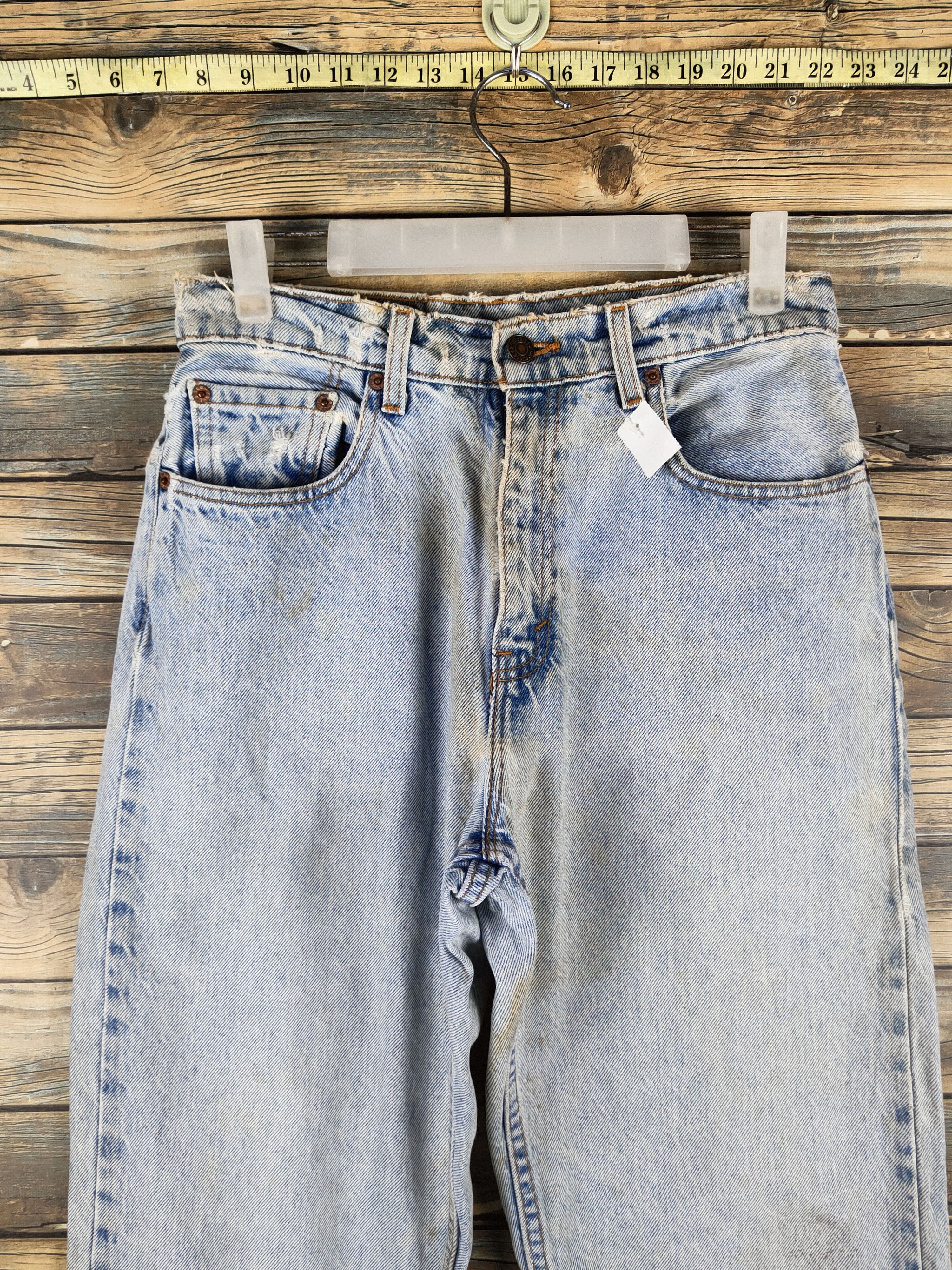Levi's DL 561 Levi's Blue Distressed Ripped Jeans #46-810 Size US 28 / EU 44 - 2 Thumbnail
