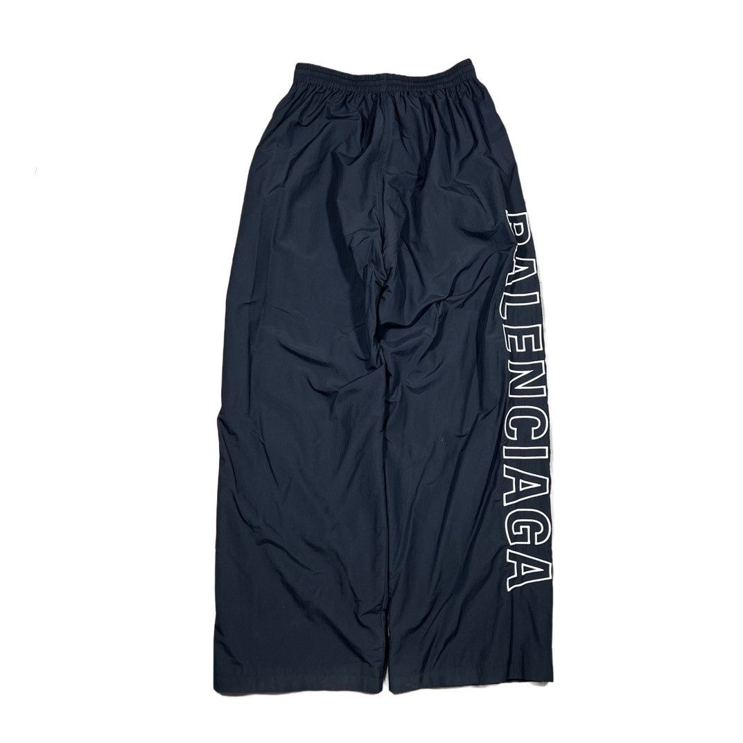 Balenciaga Balenciaga Wide Leg Logo Pants Size US 30 / EU 46 - 2 Thumbnail