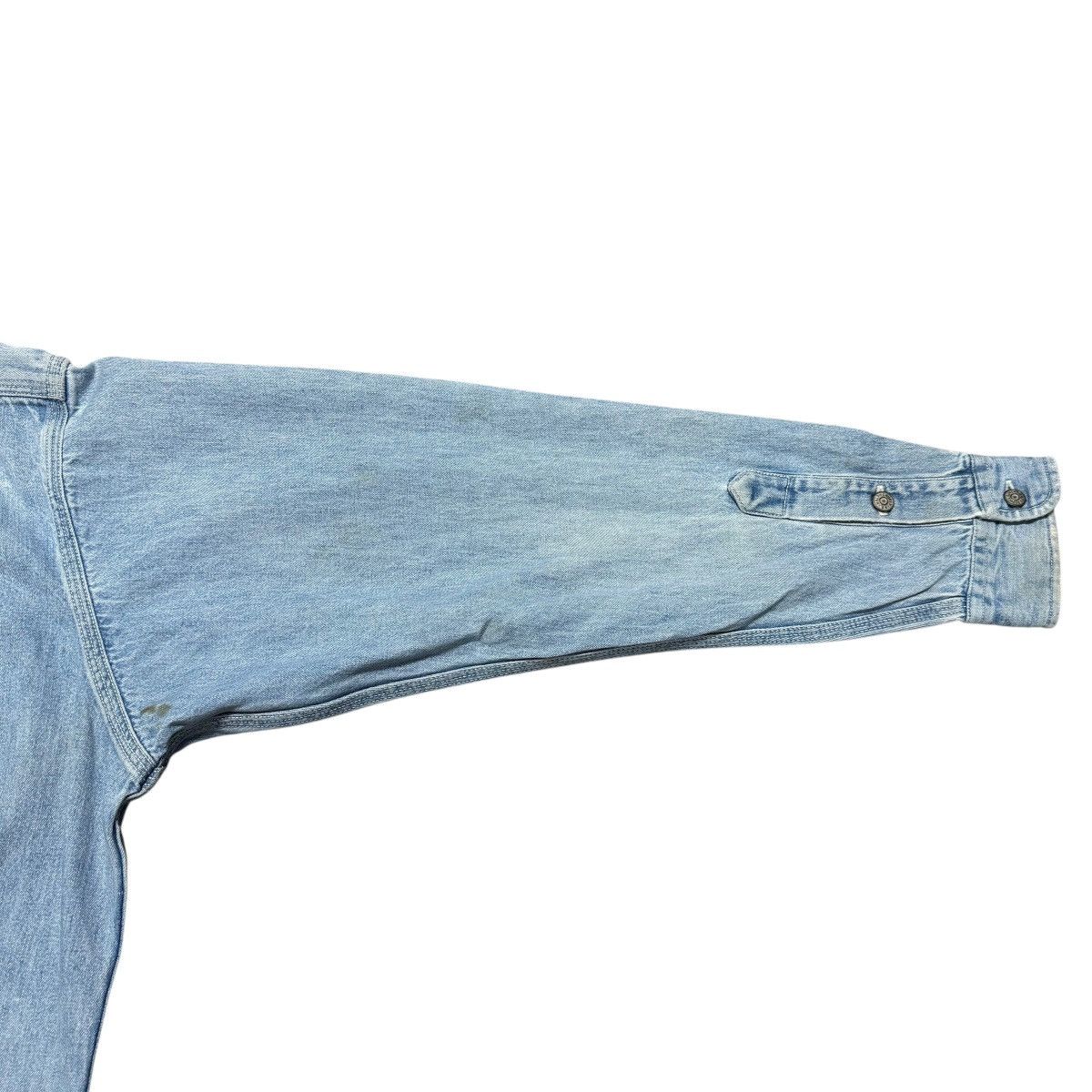 RRL Ralph Lauren Vintage RRL Ralph Lauren Denim Shirt Oversized Faded Size US L / EU 52-54 / 3 - 14 Thumbnail