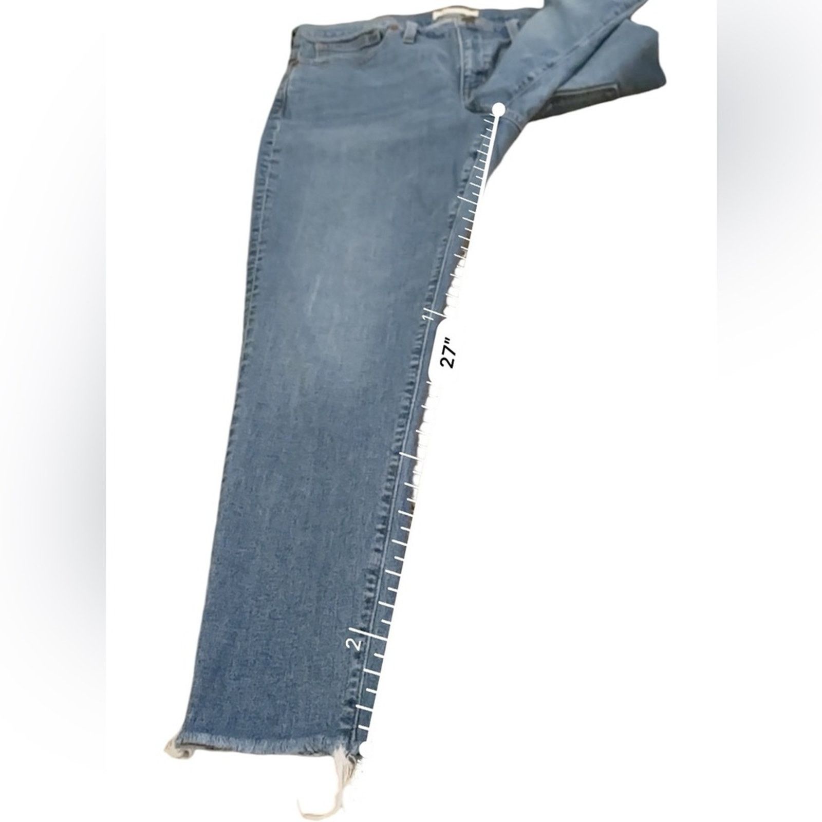 Madewell Madewell 9" Mid-Rise Skinny Jeans in Krasner Wash: Tencel Size 31" - 14 Thumbnail