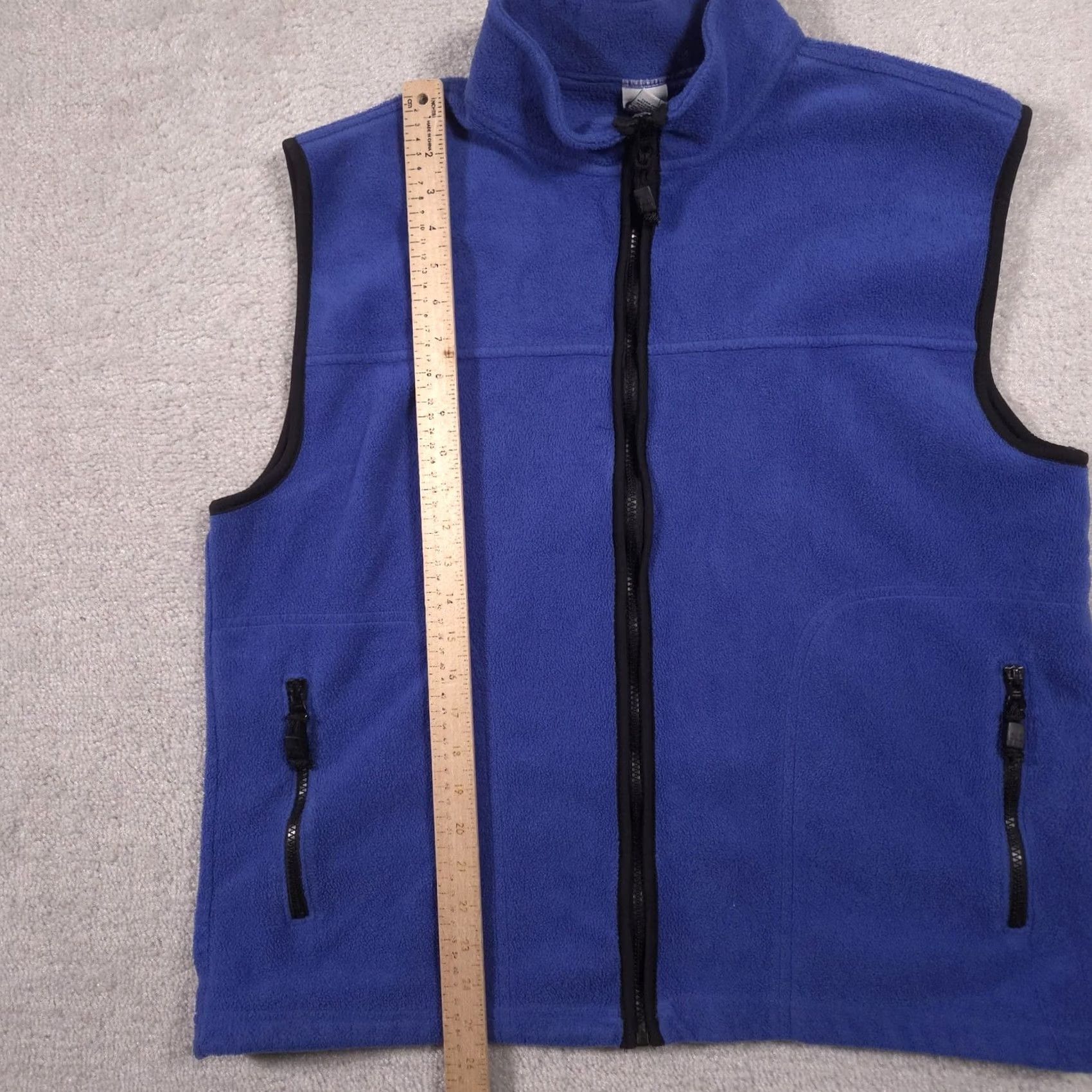 Old Navy Old Navy Vest Mens XL Blue Fleece Full Zip Stand Collar Pockets Outdoor Casual Size US XL / EU 56 / 4 - 6 Thumbnail