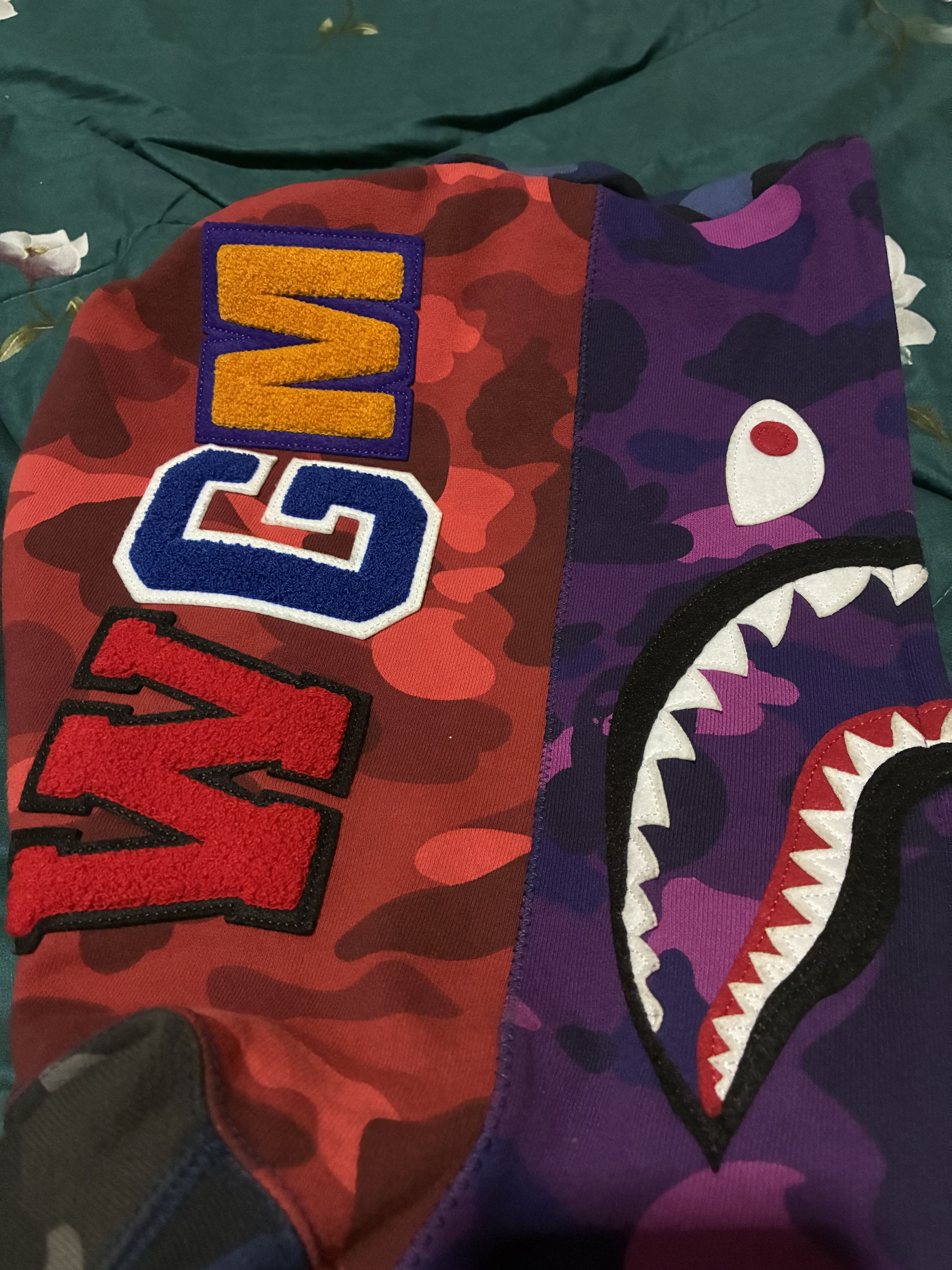 Bape Bape hoodie mix camo Size US XXL / EU 58 / 5 - 3 Thumbnail