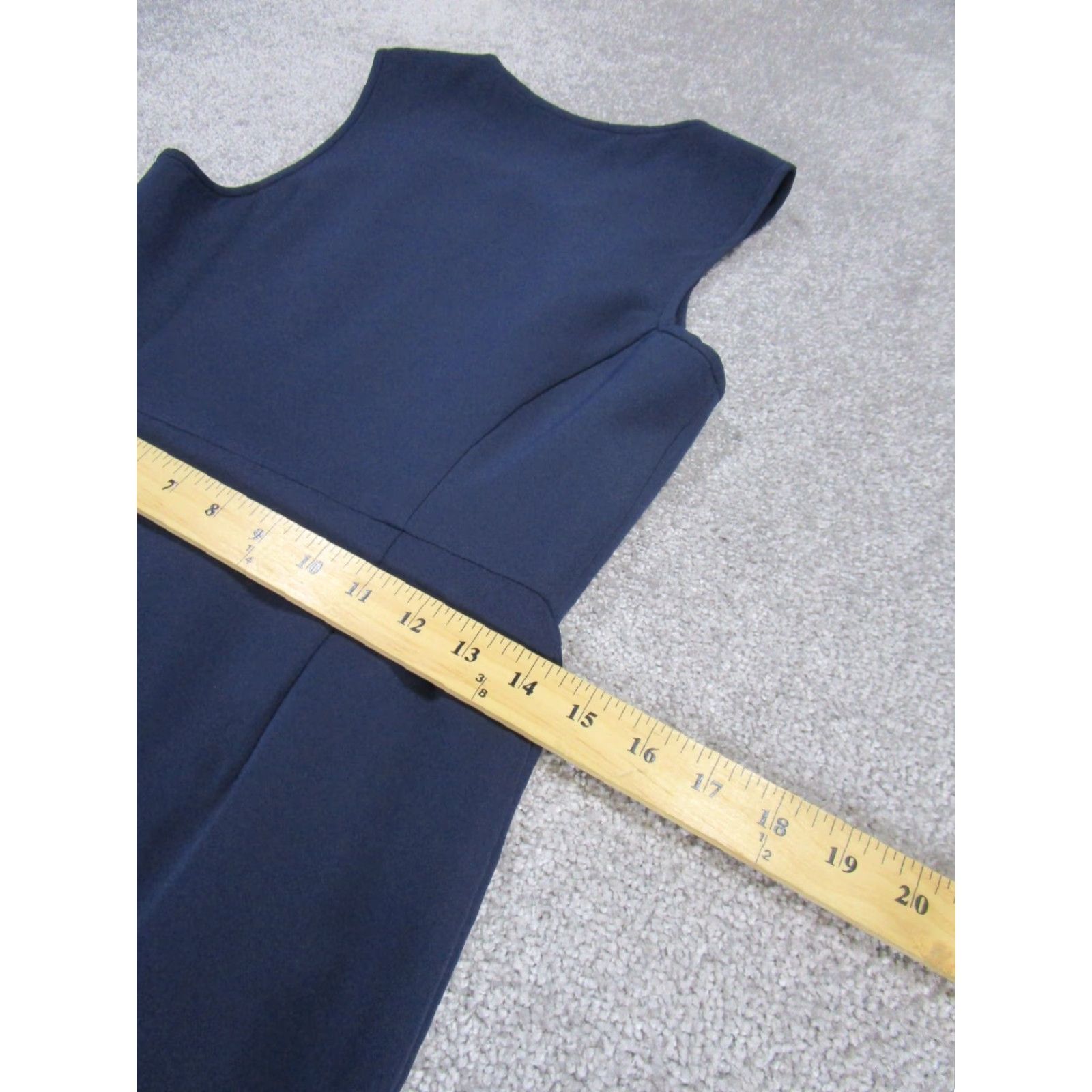 Anthropologie Anthropologie Bodycon Dress Womens 2 Blue Sleeveless Zip Knee Length Polyester Stretch Shirt Womens" Size XS / US 0-2 / IT 36-38 - 5 Thumbnail