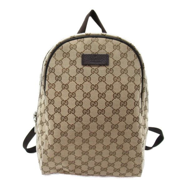 image of Gucci GG Canvas Backpack in Brown, Men's