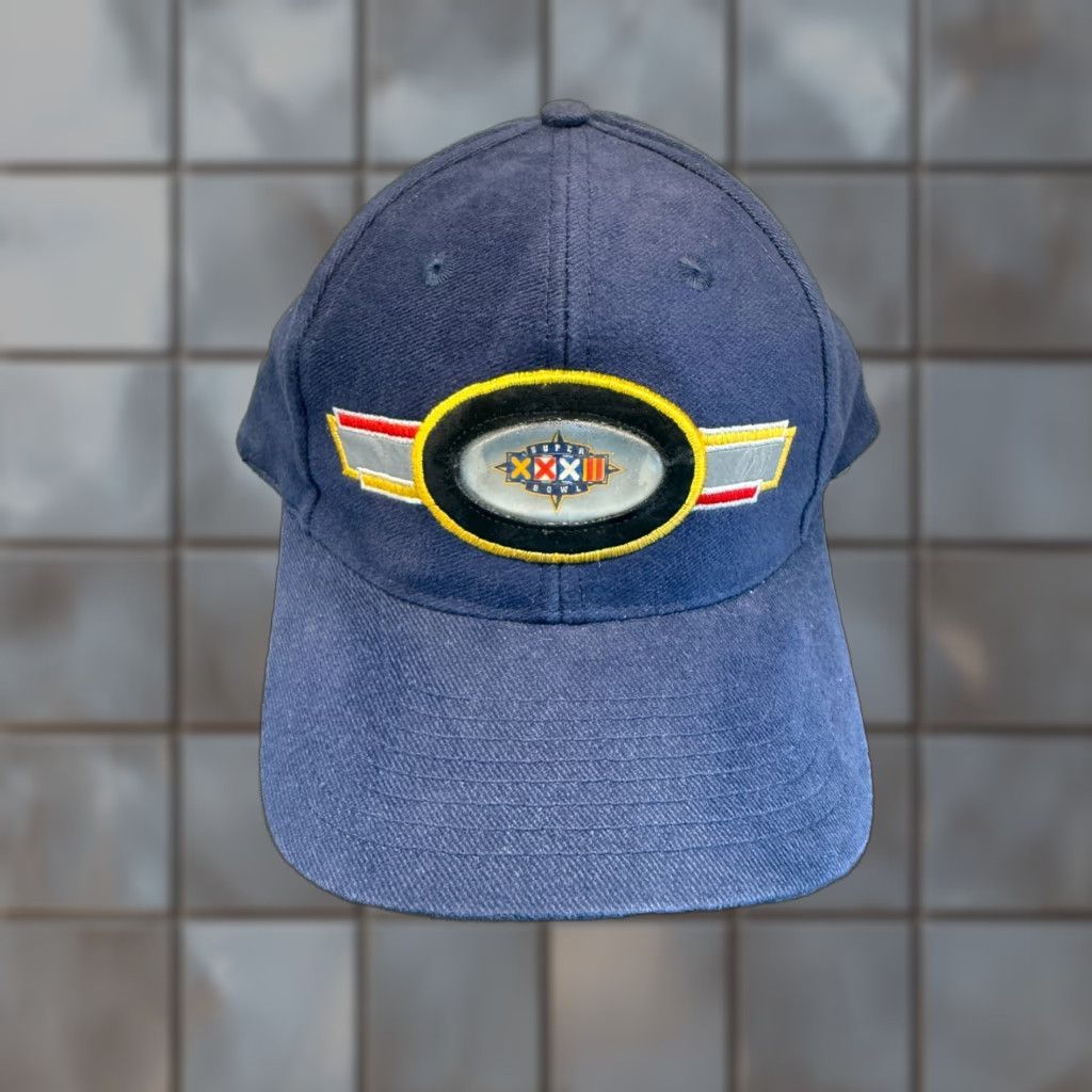Sports Specialties VINTAGE Sports Specialties Hat Cap Mens One Size Blue 1998 Super Bowl San Diego Retro 90s City Classic Dad Adjustable Cotton Twill Baseball Cap Mens Size ONE SIZE - 1 Thumbnail