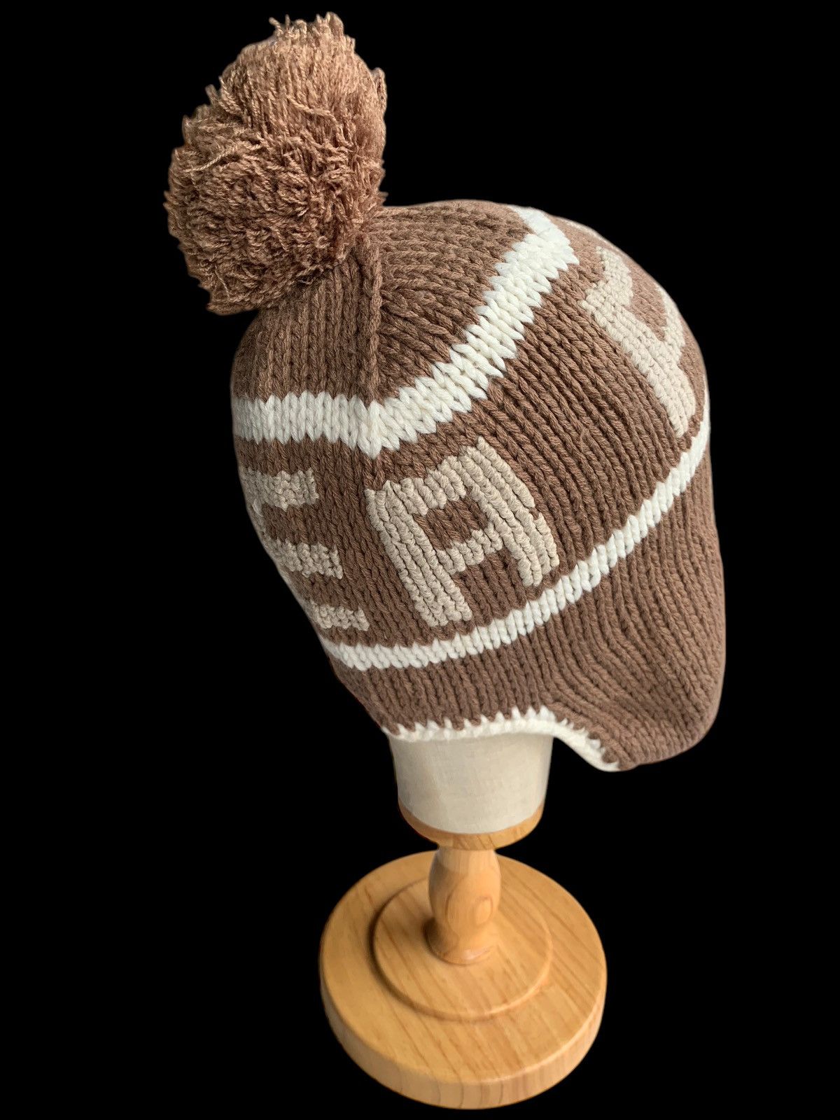 Japanese Brand × Kapital × Vintage FLOWER CIRCLE KNITTED WINTER SESSIONS EAR FLAP BEANIE HATS Size ONE SIZE - 5 Thumbnail