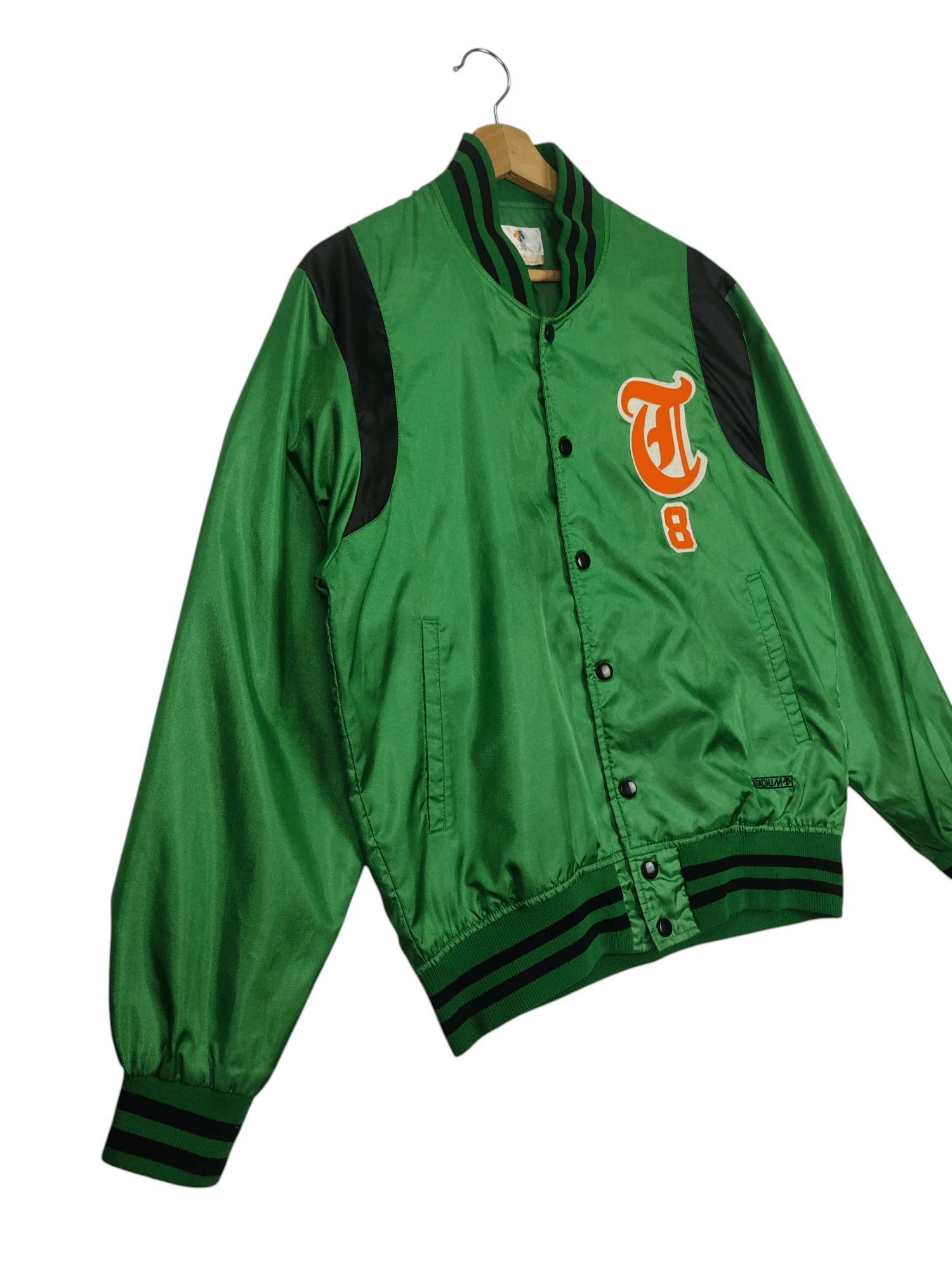 Descente × Japanese Brand × Vintage Vintage 80's Descente Nylon Varsity Jacket Size US L / EU 52-54 / 3 - 3 Thumbnail