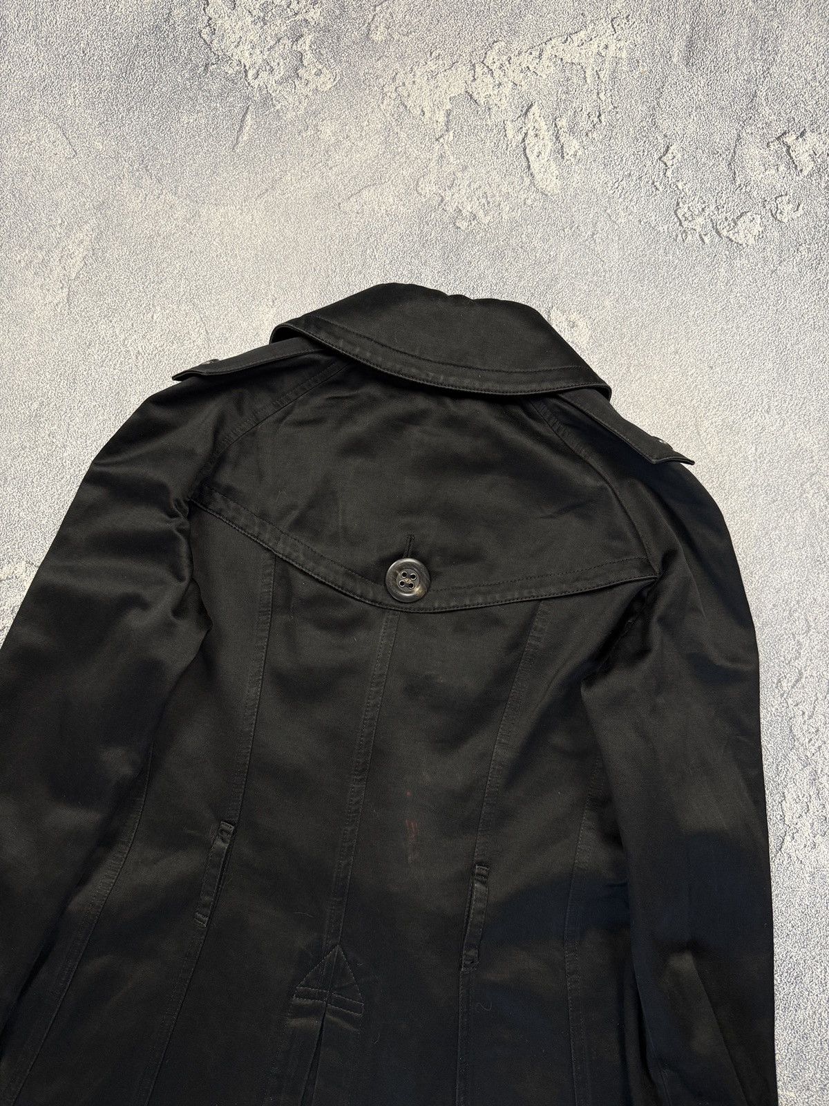 Burberry Rare Burberry Black Long Trench Coat Size XS / US 0-2 / IT 36-38 - 7 Thumbnail