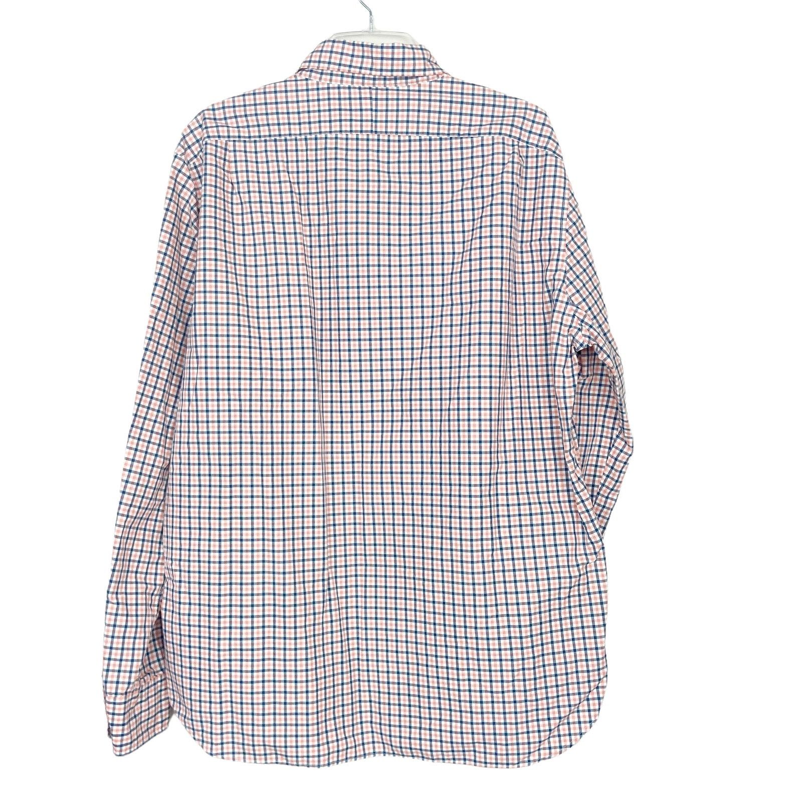 J.Crew J. Crew Blue Orange Plaid Slim Fit Long Sleeve Button Down Size US XL / EU 56 / 4 - 4 Thumbnail