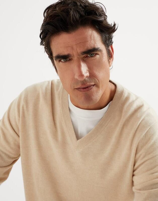 Brunello Cucinelli o1la1rc1a0425 Cashmere Sweater in Sand Size US L / EU 52-54 / 3 - 4 Thumbnail