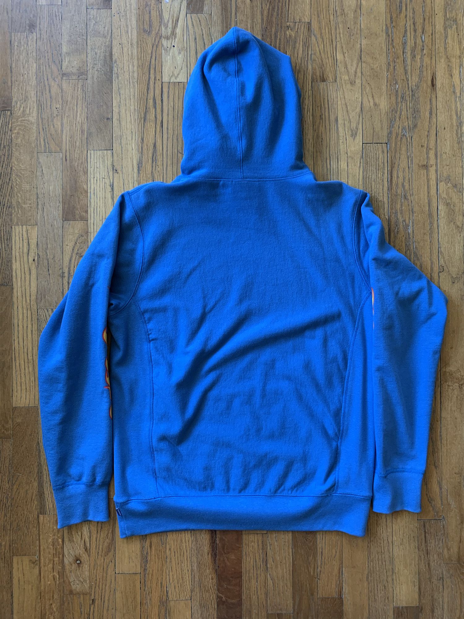 Supreme Supreme Thrasher Flame Hooded Sweatshirt Blue Large SS15 Size US L / EU 52-54 / 3 - 6 Thumbnail