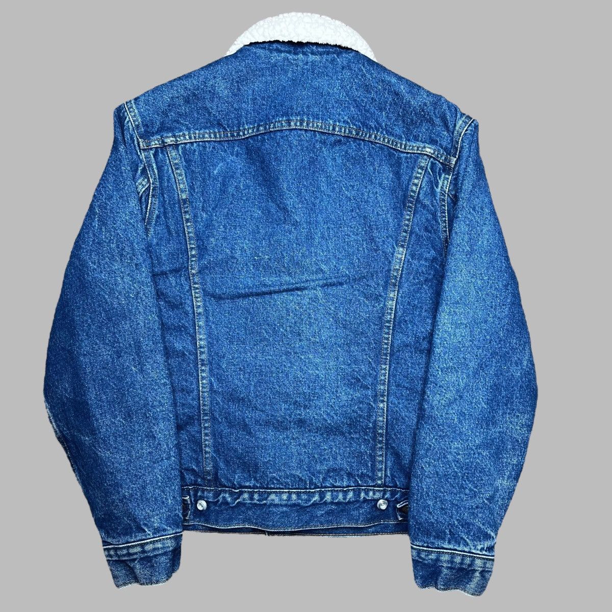 Levi's × Vintage Vintage 1980s Levi’s Denim Sherpa Lined Trucker Jacket Size US S / EU 44-46 / 1 - 4 Thumbnail