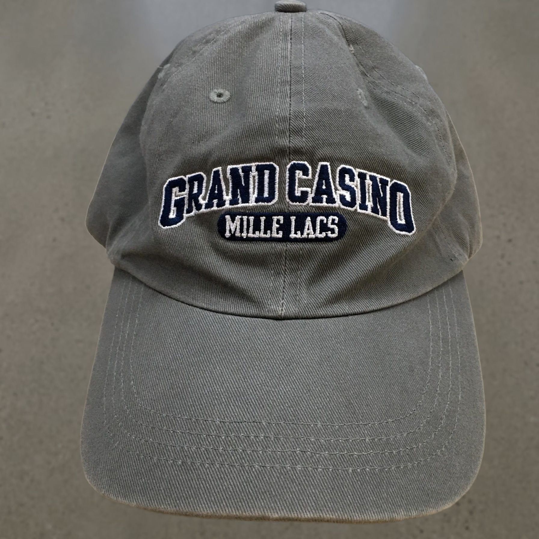 Vintage Grand Casino Baseball Cap - Mens - Adjustable - Brown Gray Cotton - Casual - One Size - Gear FOR SPORTS Size ONE SIZE - 1 Thumbnail