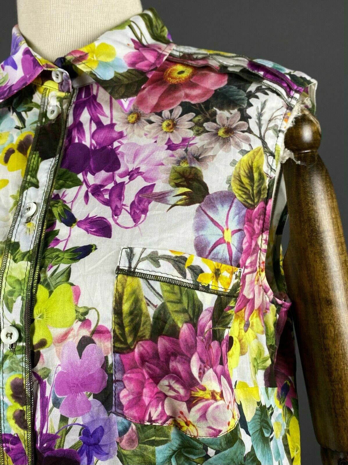 Designer Ladies Riani Floral Button Up Top Shirt Size F 42 / GB 14 Size M / US 6-8 / IT 42-44 - 5 Thumbnail