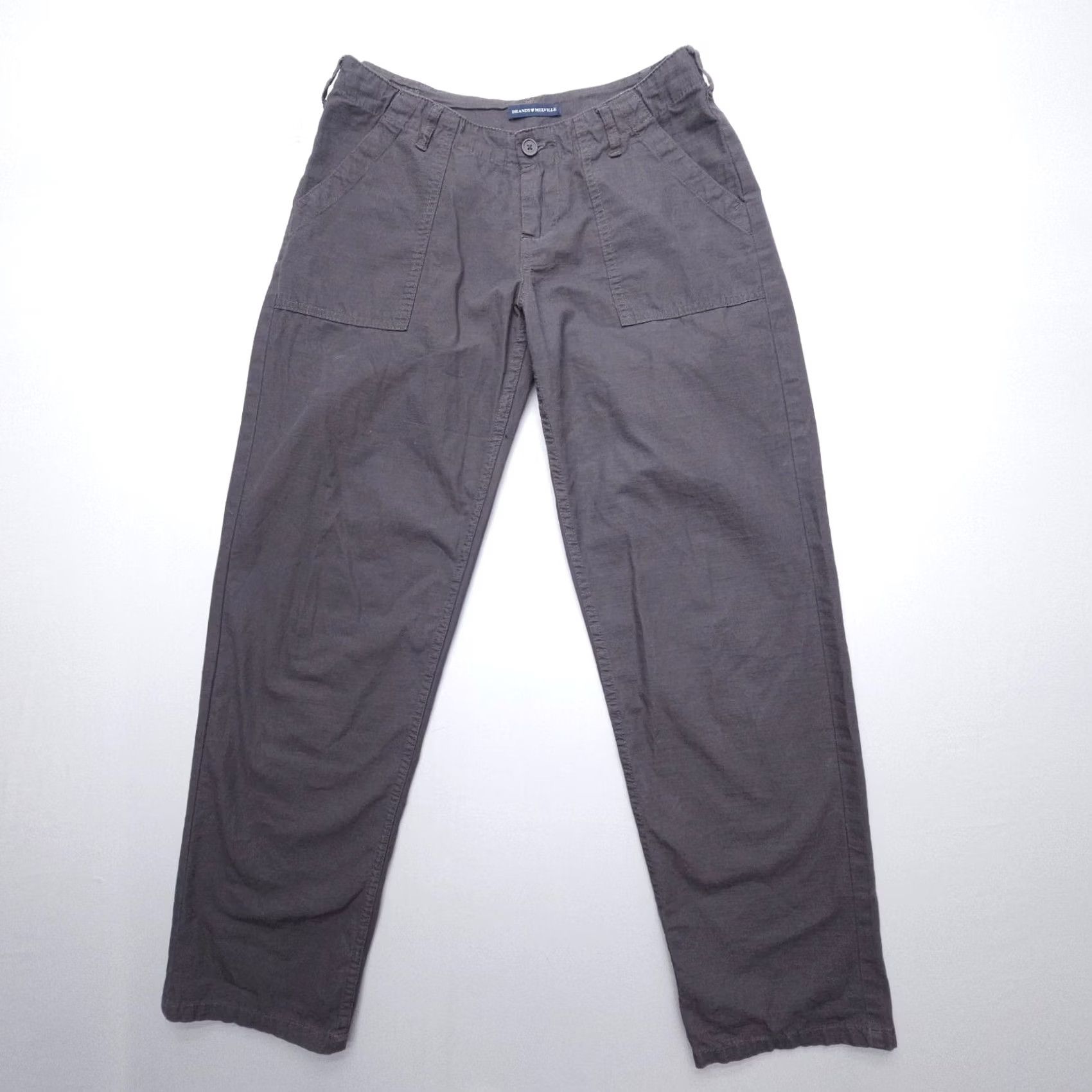 Brandy Melville Brandy Melville Parker Cargo Pants Utility Trousers Gray OS Adjustable Women Jeans OS Regular 5-Pocket Design City Vintage No Size 28" / US 6 / IT 42 - 2 Thumbnail