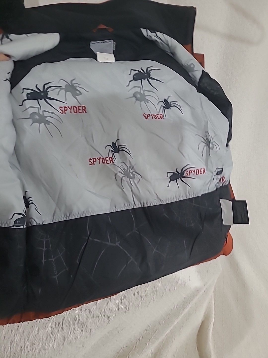 Spyder SPYDER Hooded Ski Jacket Toddler Size S Orange Silver Size US M / EU 48-50 / 2 - 9 Thumbnail