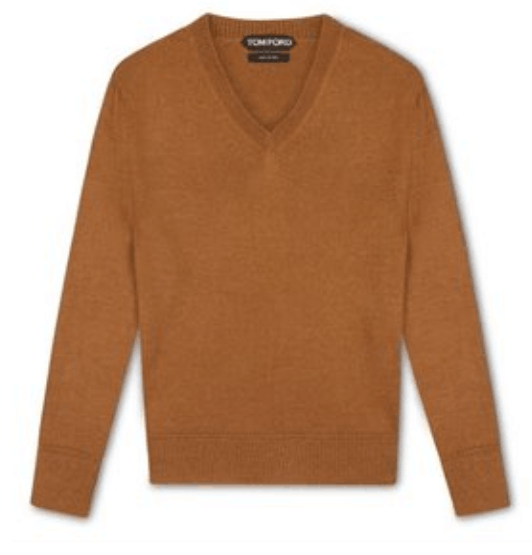 image of Tom Ford O1Loc1C0324 Tfk100 Sweater In Brown, Men's (Size Medium)