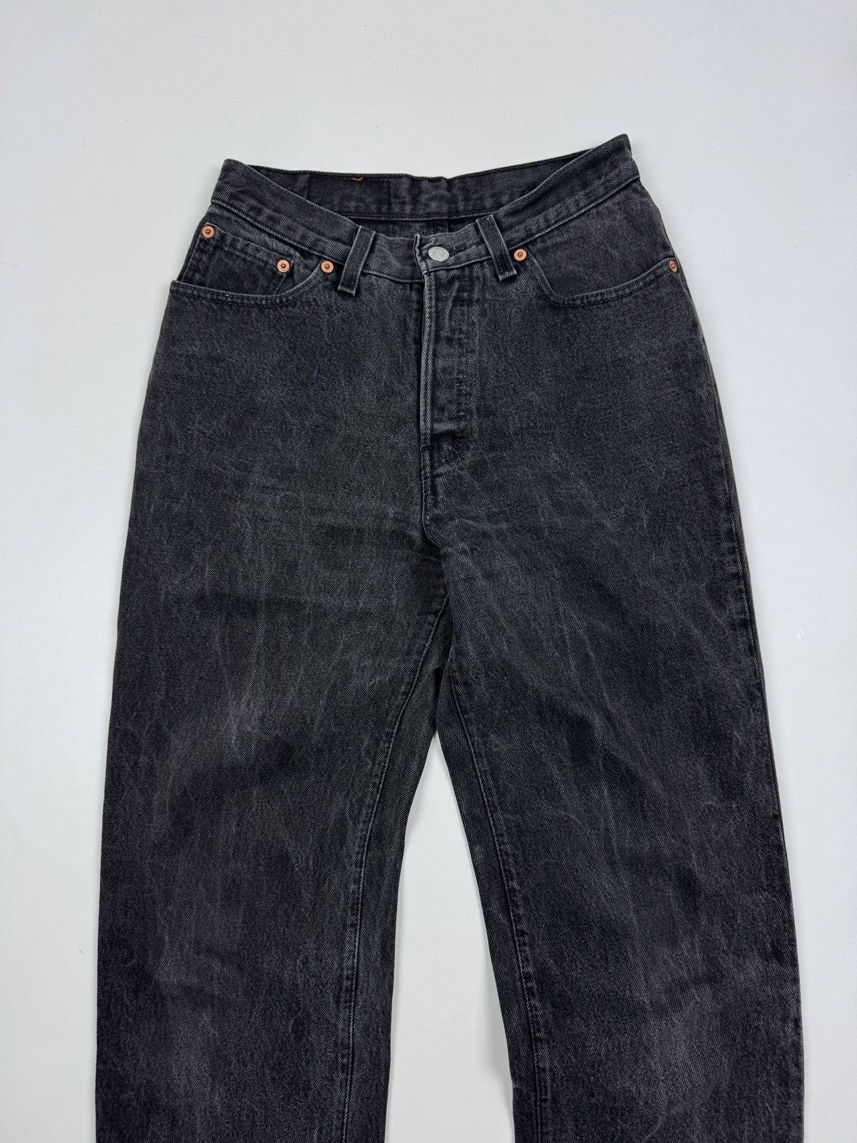 Levi's 1990’s Vintage Levi’s 17501-0660 Washed Gray Women’s Jeans Size 28" / US 6 / IT 42 - 4 Thumbnail
