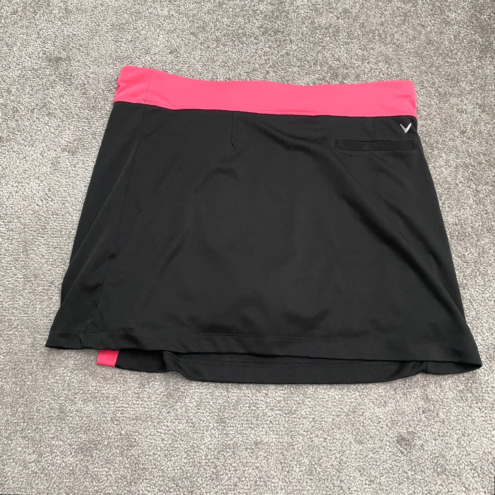 Callaway VINTAGE Callaway Skort Skirt Womens XL Black Pink Tennis Golf Stretch Pocket Size 40" / US 18 - 2 Thumbnail
