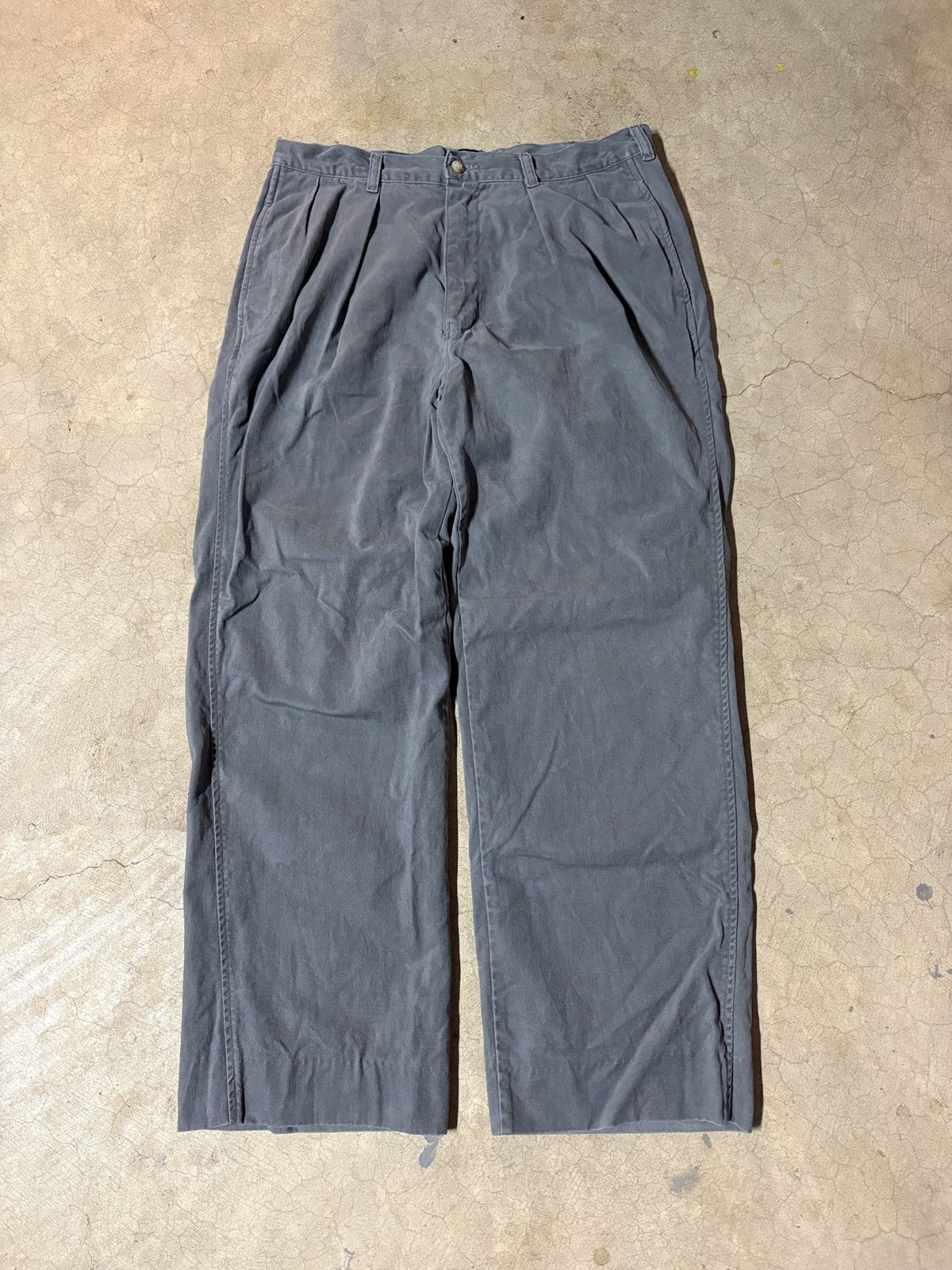 Polo Ralph Lauren Vintage 90s Polo Ralph Lauren Double Pleat Pants Made In USA Size US 34 / EU 50 - 1 Thumbnail