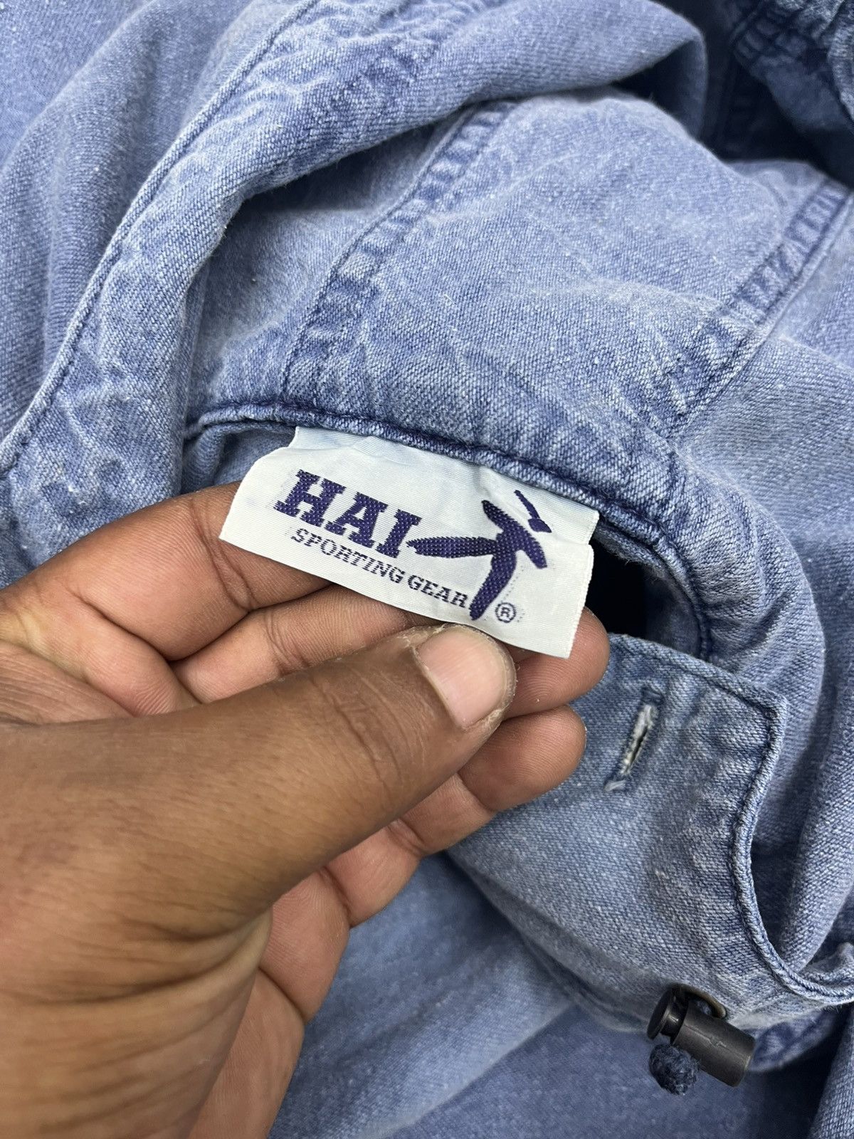 Hai Sporting Gear VTG HAI SPORTING GEAR ANORAK DENIM JACKET Size M / US 6-8 / IT 42-44 - 11 Thumbnail