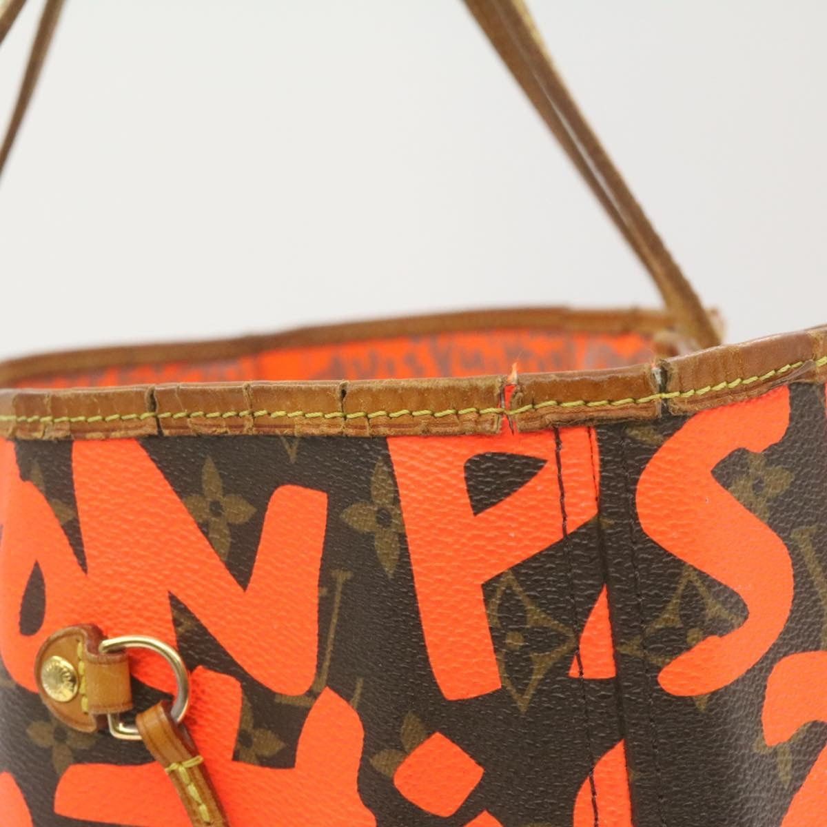 Louis Vuitton LOUIS VUITTON Monogram Graffiti Neverfull GM Tote Bag M93702 Size ONE SIZE - 7 Thumbnail