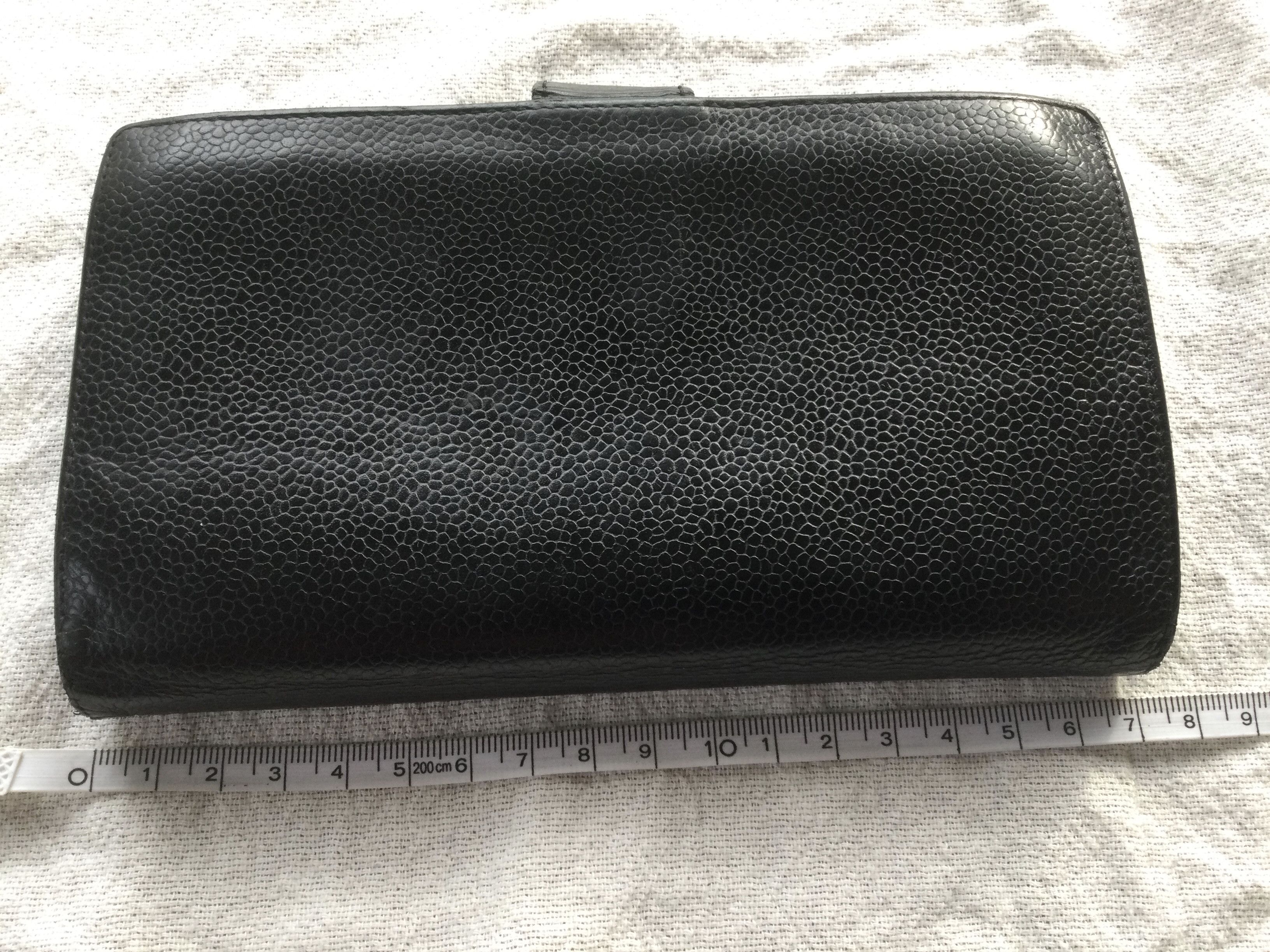 Chanel Vintage Chanel Black Caviar Leather CC Long Wallet. Size ONE SIZE - 2 Thumbnail