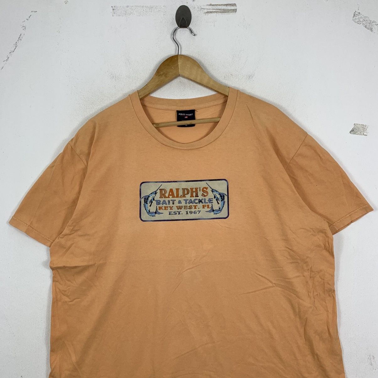 Polo Ralph Lauren Vintage POLO SPORT RL Ralph Lauren Bait & Tackle Fish Tshirt Size US L / EU 52-54 / 3 - 3 Thumbnail