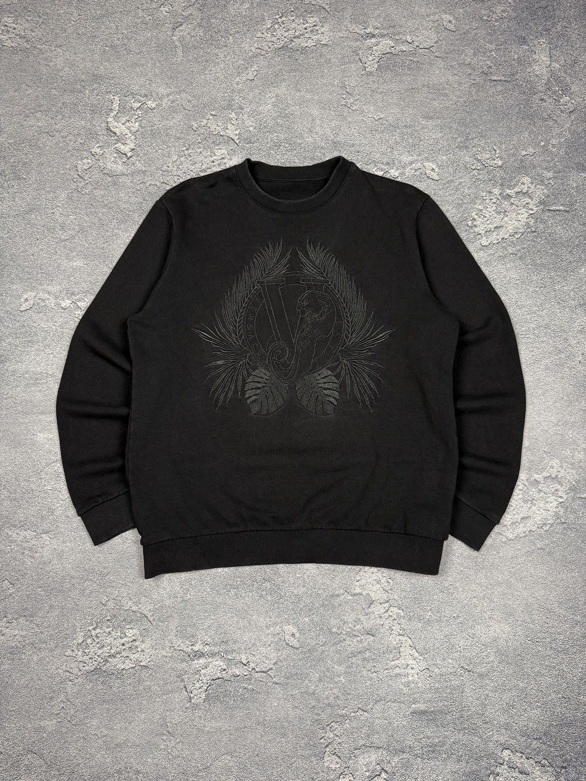 Versace Jeans Couture Gianni Versace Big Logo Black Sweatshirt Size US L / EU 52-54 / 3 - 1 Thumbnail