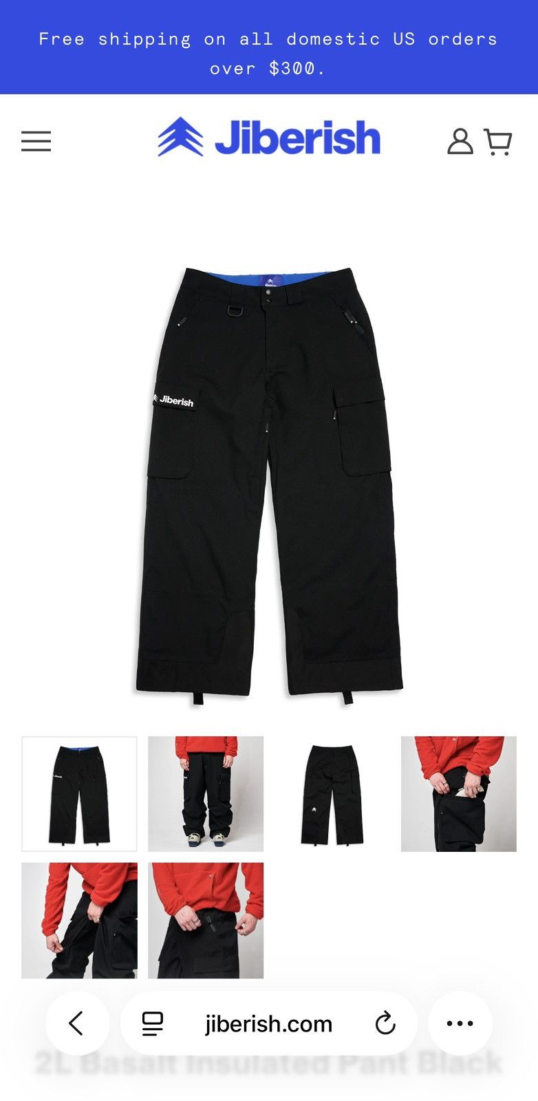 Jiberish Jiberish 2L Basalt Insulated Ski Pant Size US 28 / EU 44 - 1 Thumbnail