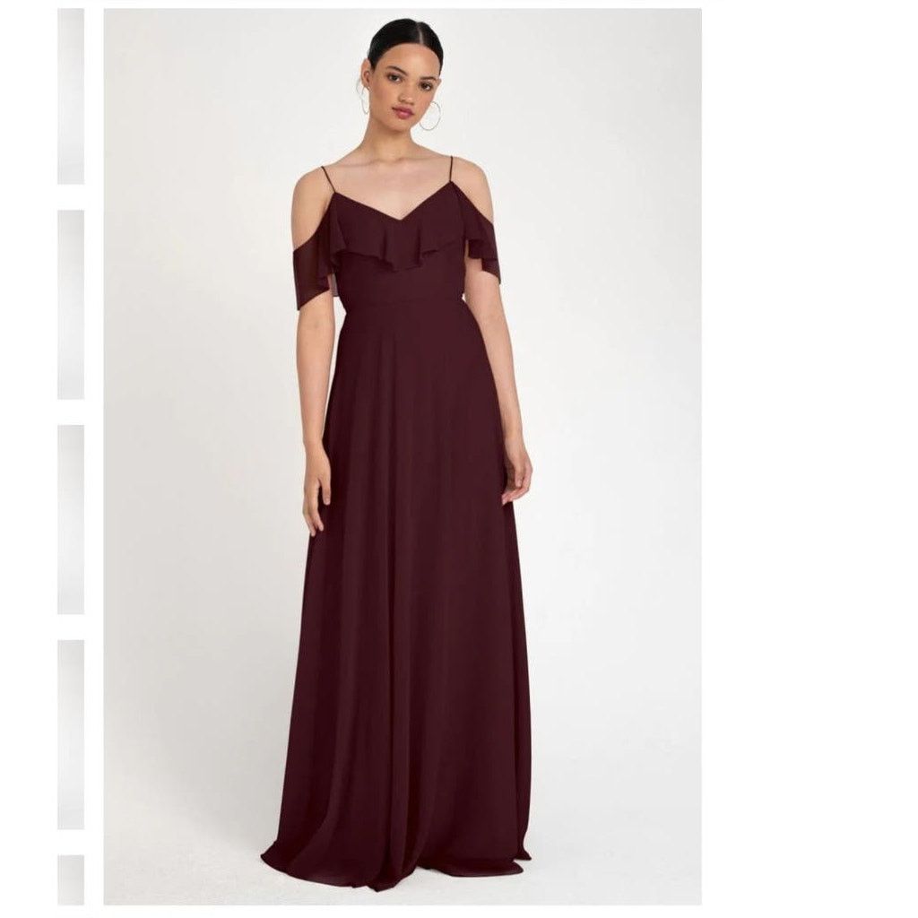 Anthropologie New Anthropologie BHLDN Jenny Yoo Mila Dress SZ 10 Hibiscus Size L / US 10 / IT 46 - 3 Thumbnail