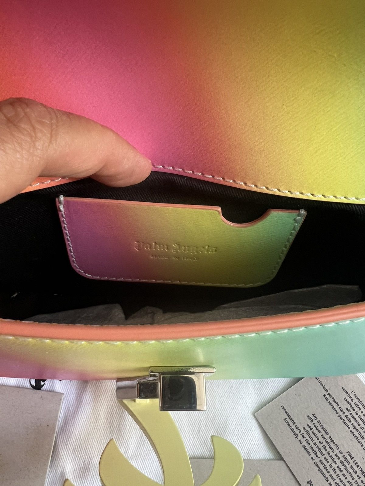 Palm Angels Palm Angels "Palm Beach shoulder bag in rainbow calf leather Size ONE SIZE - 11 Thumbnail