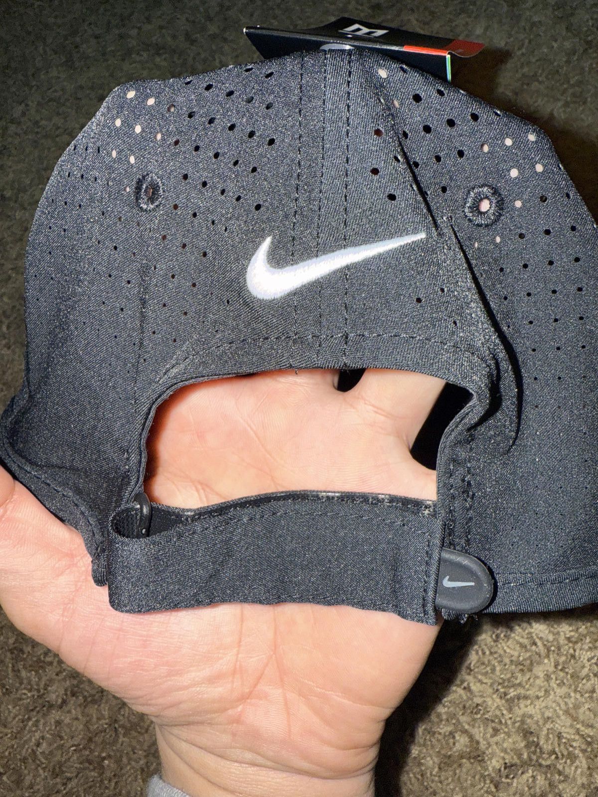 Nike Nike Golf Tiger Woods Embroidered Logo Dark Blue Aerobill Hat Size ONE SIZE - 8 Thumbnail