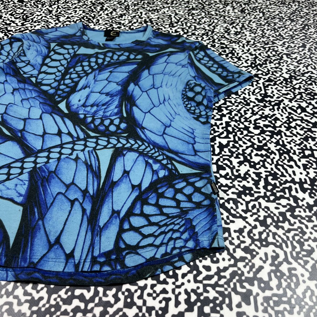 Just Cavalli Vintage Y2K Just Cavalli Abstract Floral Print Luxury Tshirt Size L / US 10 / IT 46 - 10 Thumbnail